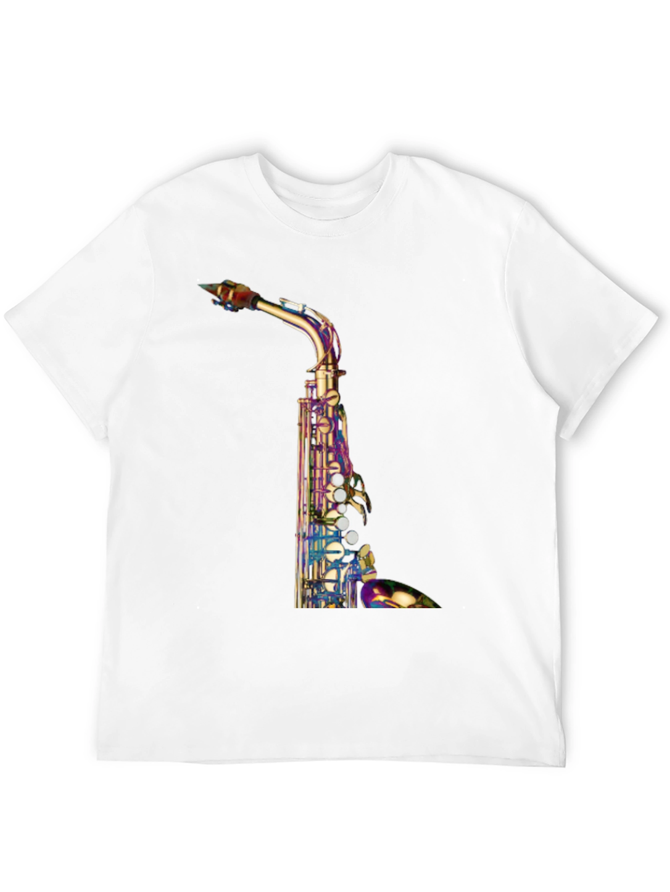 Black Saxophone Graphic T-Shirt - Unique Music Lover Tee view 12