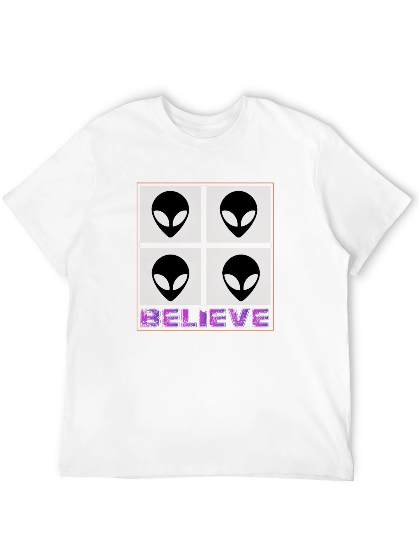 Black Believe Alien Graphic Tee - Black Cotton Blend T-Shirt view 12