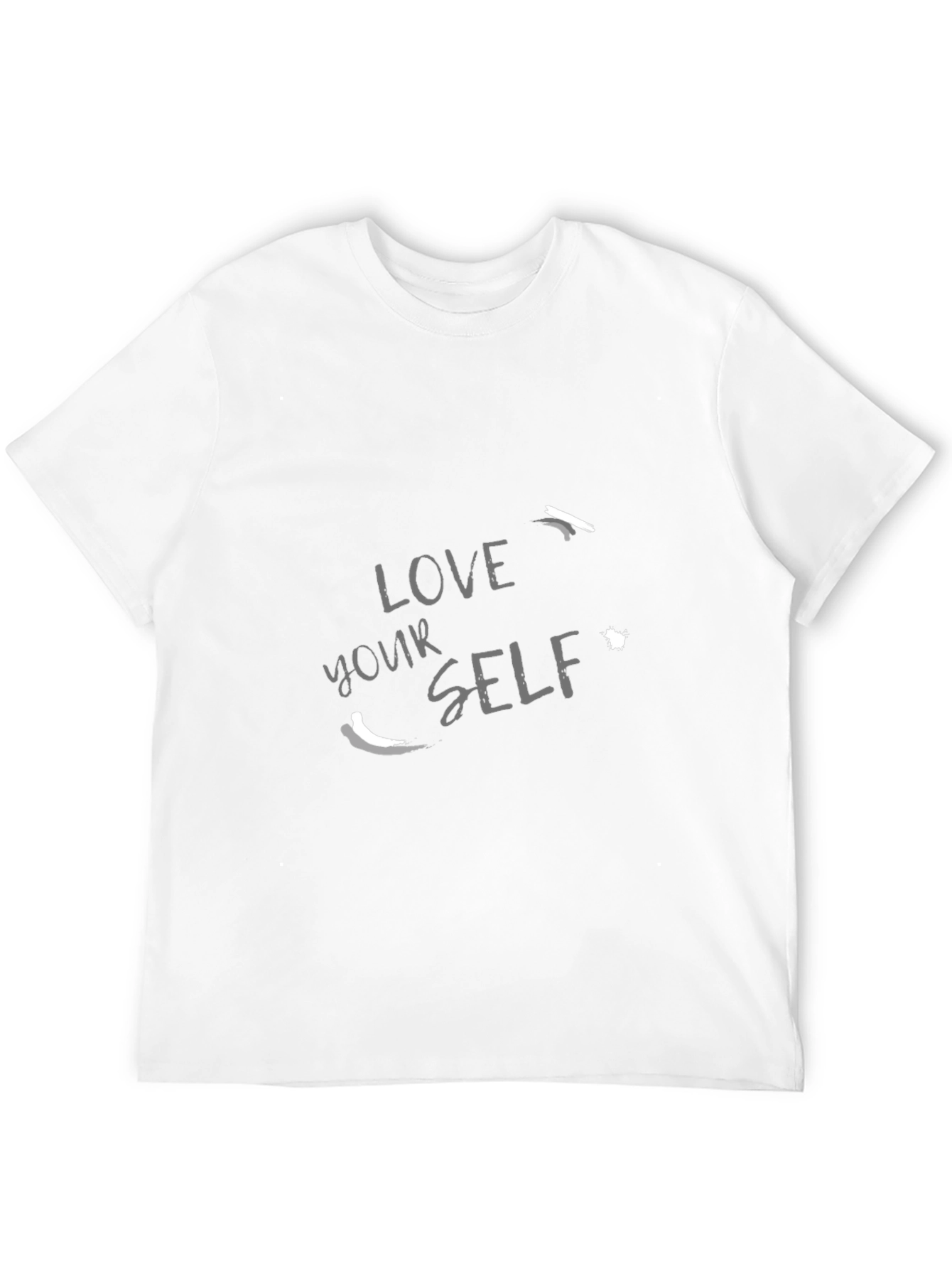 Black Love Yourself Graphic Tee - Black Casual Shirt view 12