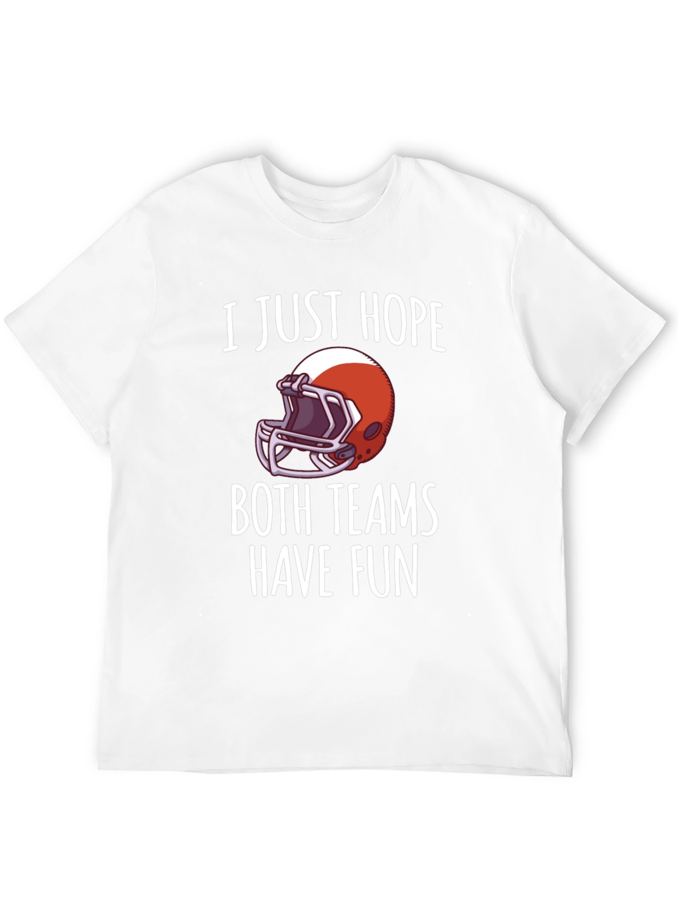 Black Funny Football Fan T-Shirt - Hope Both Teams Have Fun! view 12