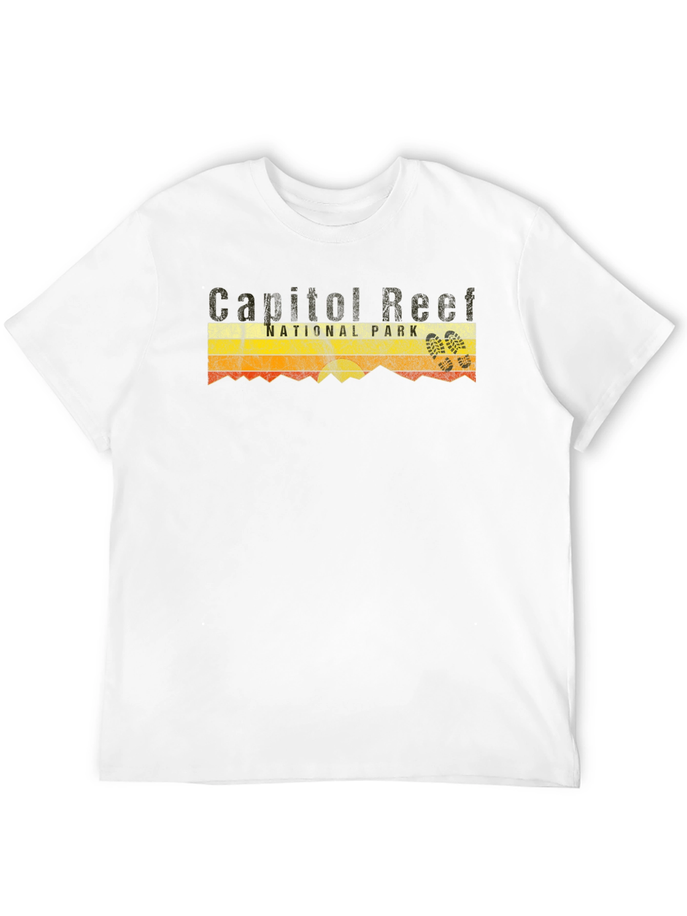 Black Capitol Reef National Park T-Shirt - Retro Style view 12