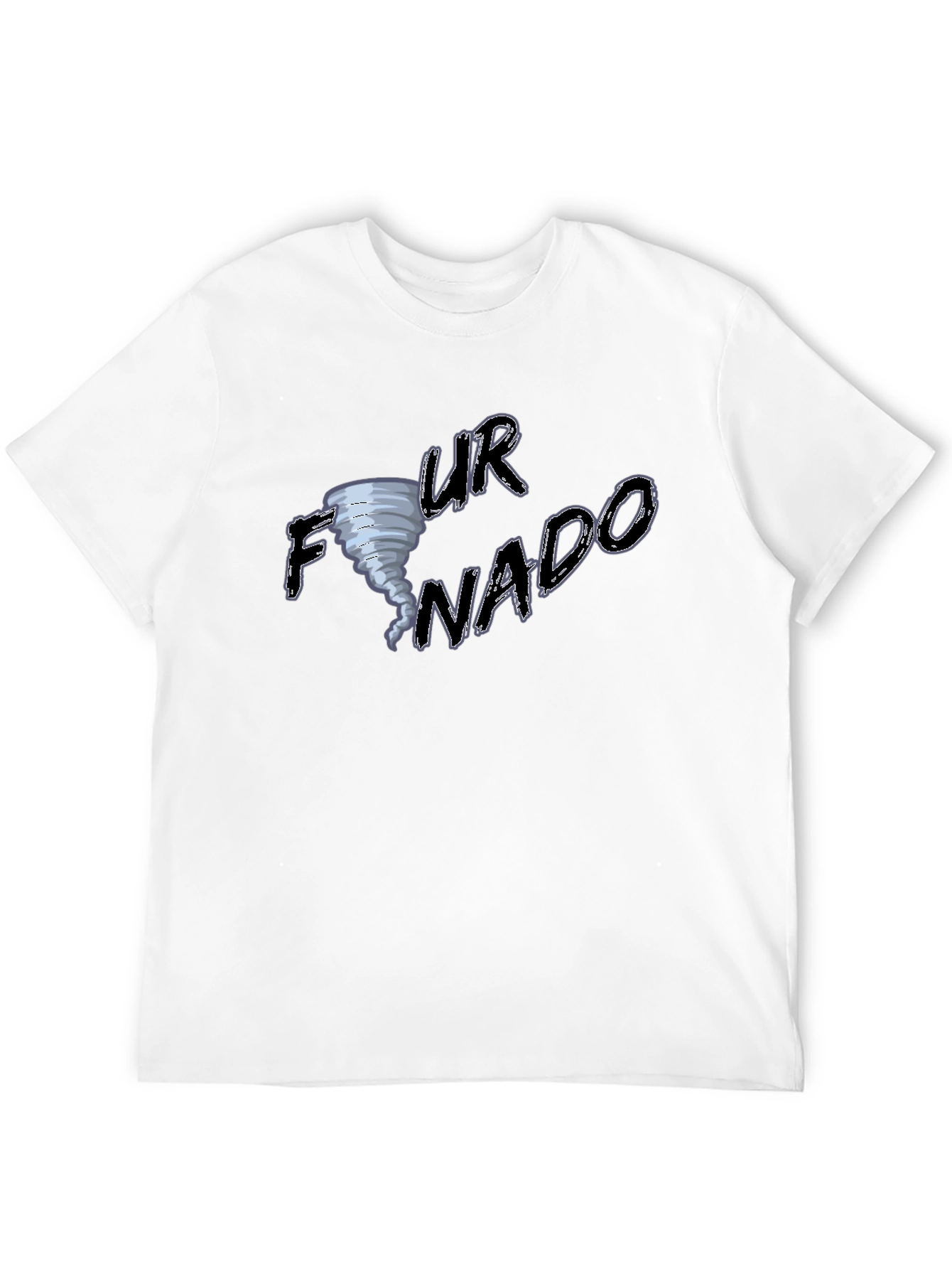 Black Funny Tornado T-Shirt - 'Your Nado'  view 12