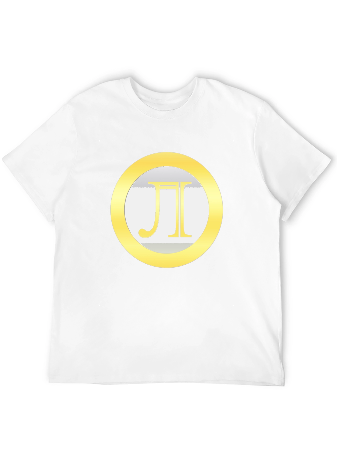 Black Geometric Pi Symbol Graphic Tee view 12