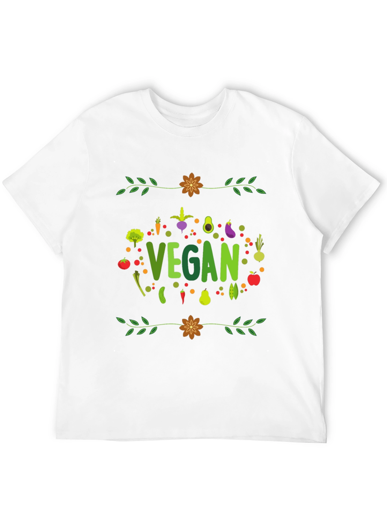 Black Vegan T-Shirt - Plant-Based Lifestyle Tee view 12
