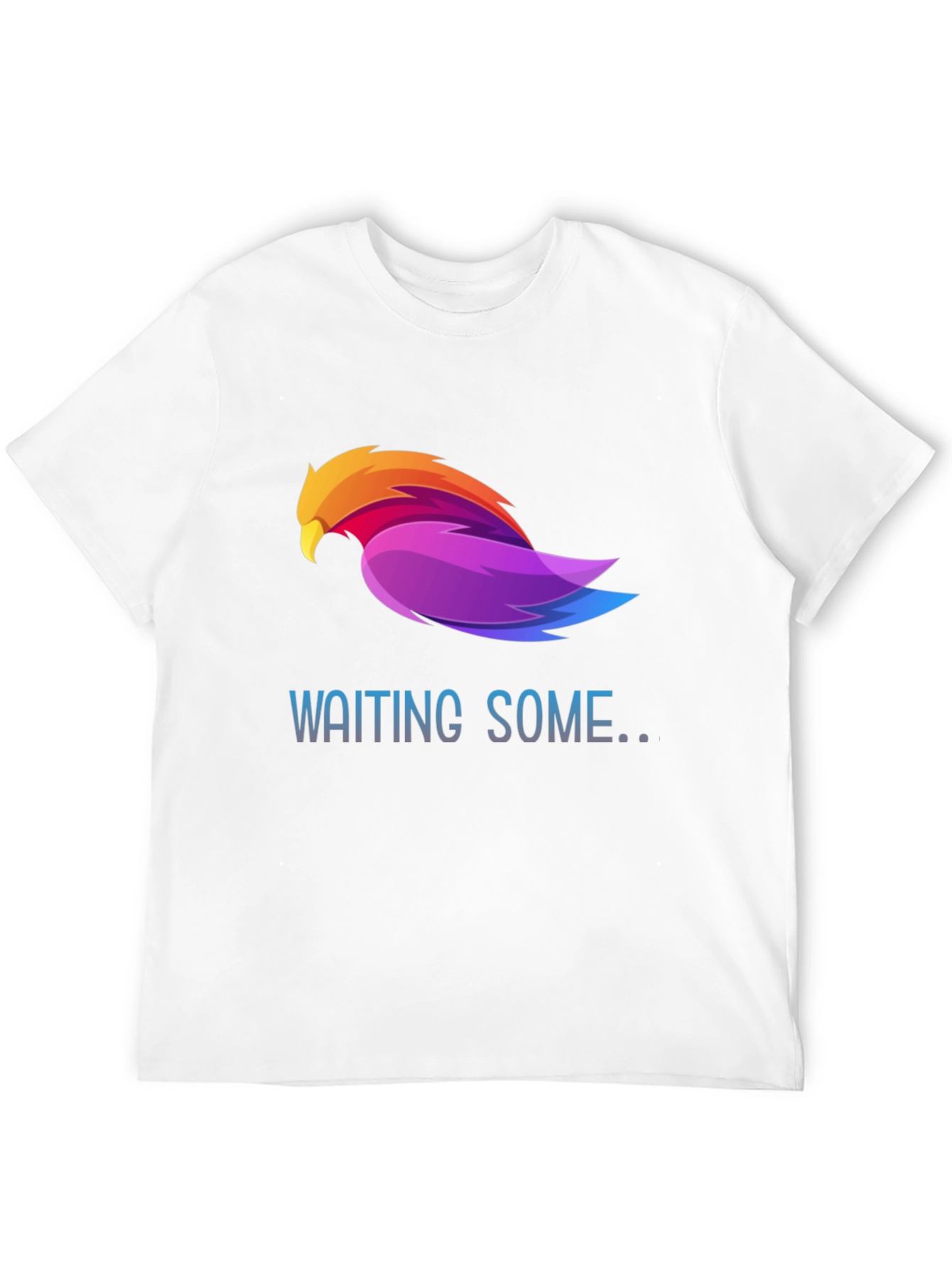 Black Waiting Some Colorful Bird Graphic T-Shirt view 12