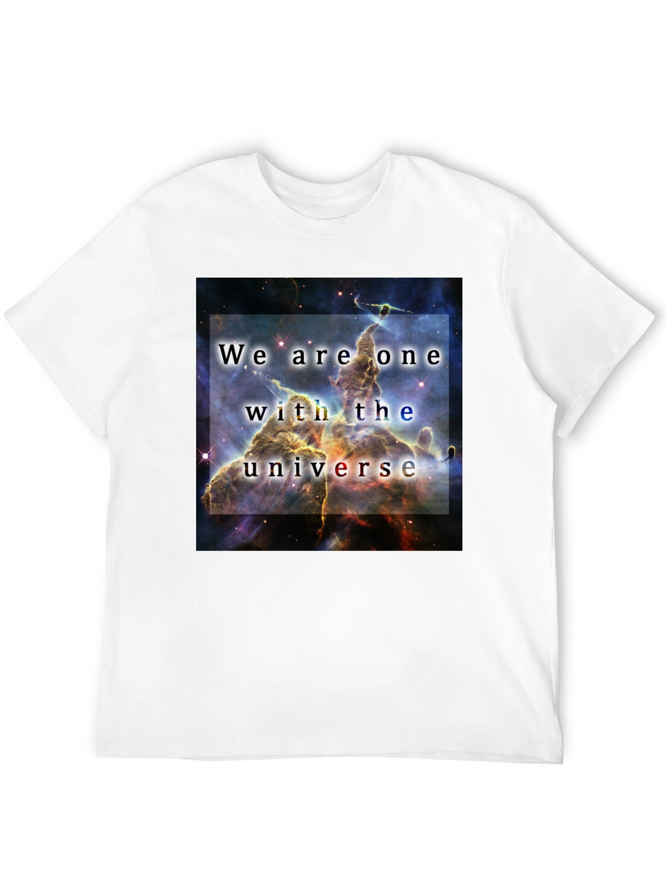Black We Are One With The Universe Graphic T-Shirt view 12