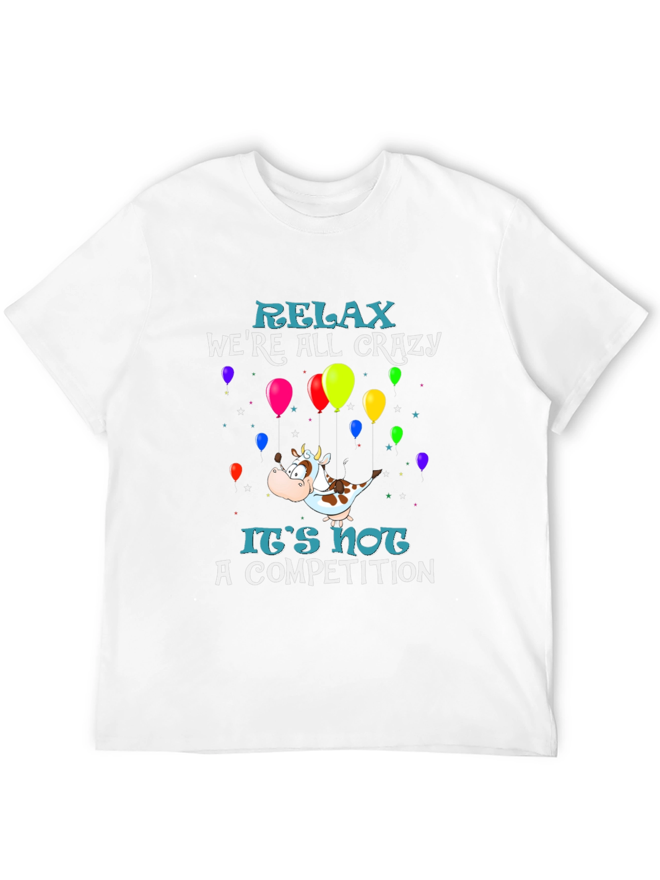 Black Relax We're All Crazy Graphic Tee view 12