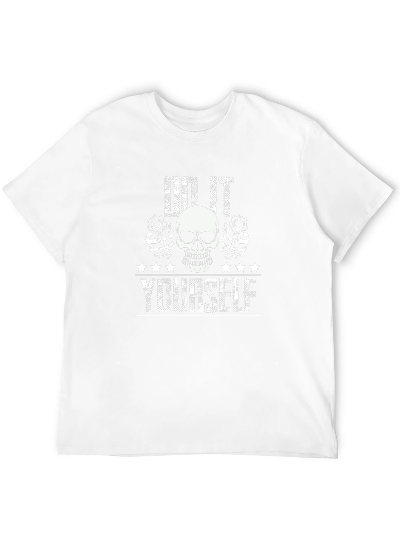 Black Do It Yourself Skull Graphic T-Shirt view 12