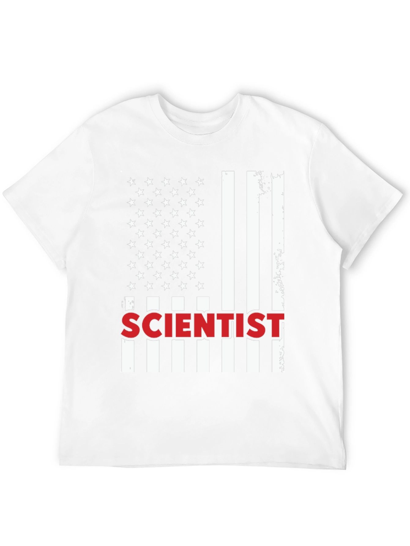 Black Scientist USA Flag Graphic T-Shirt view 12