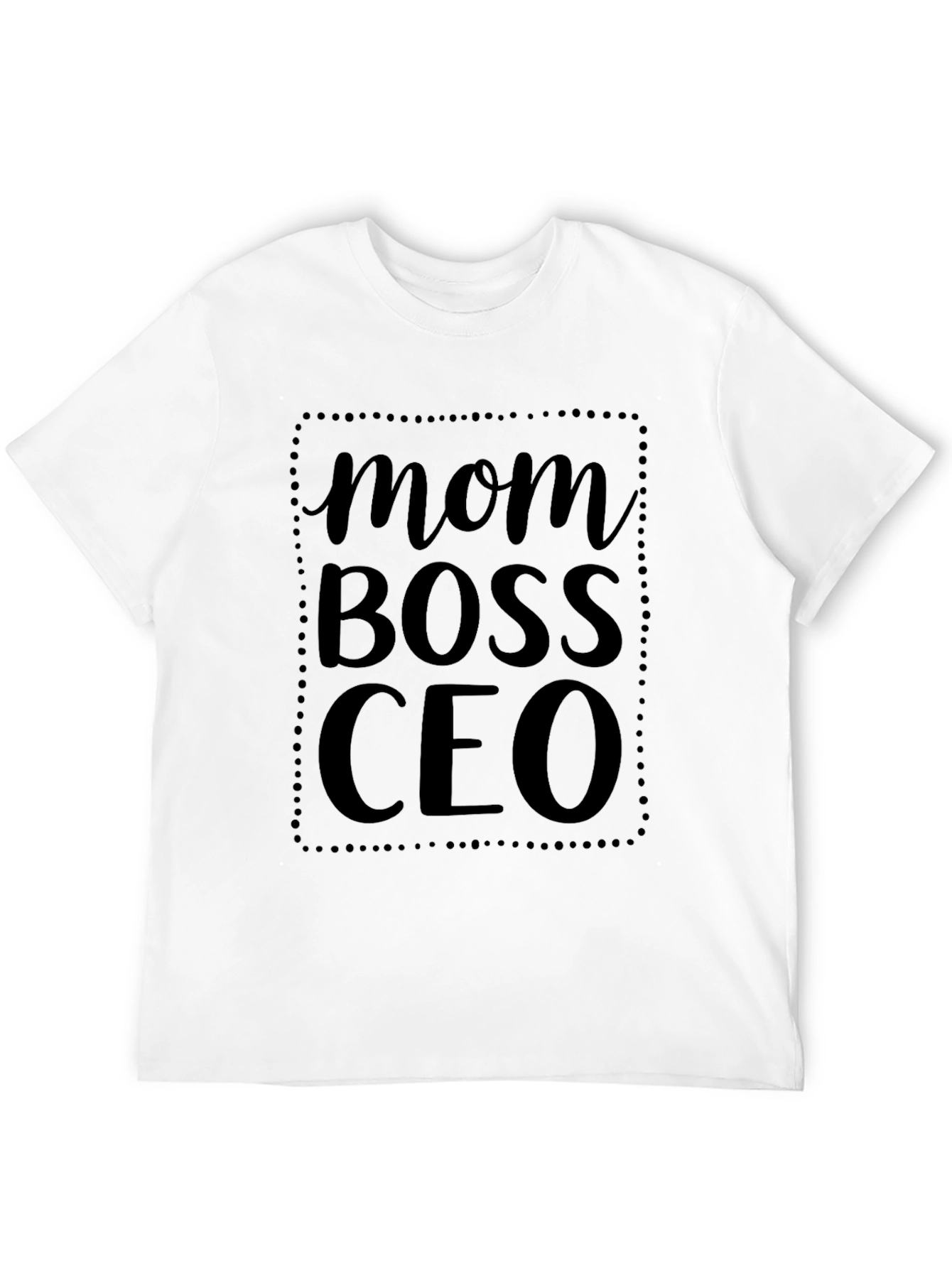 Black Mom Boss CEO Black Graphic T-Shirt view 12