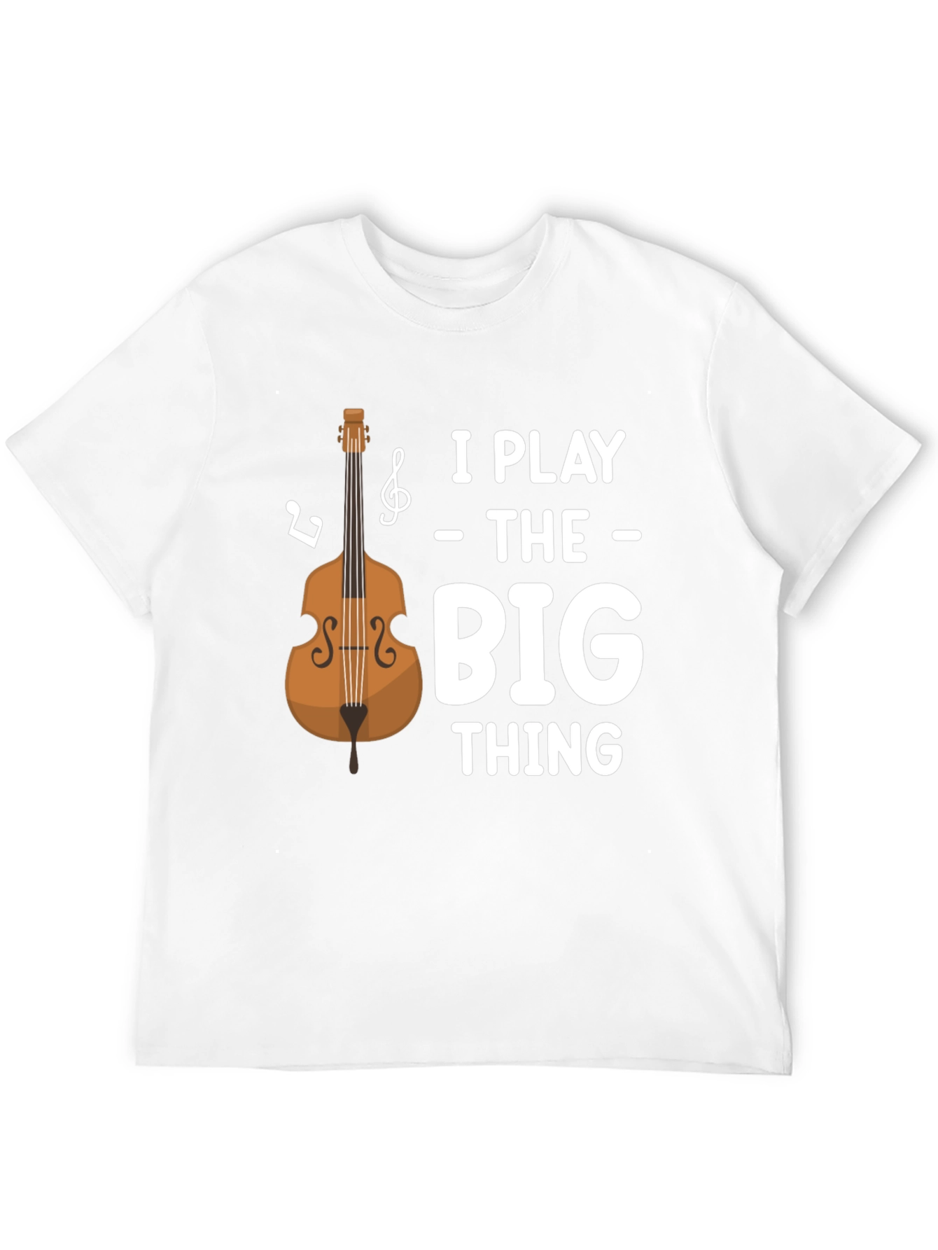 Black I Play the Big Thing T-Shirt - Bass Guitar Tee view 12