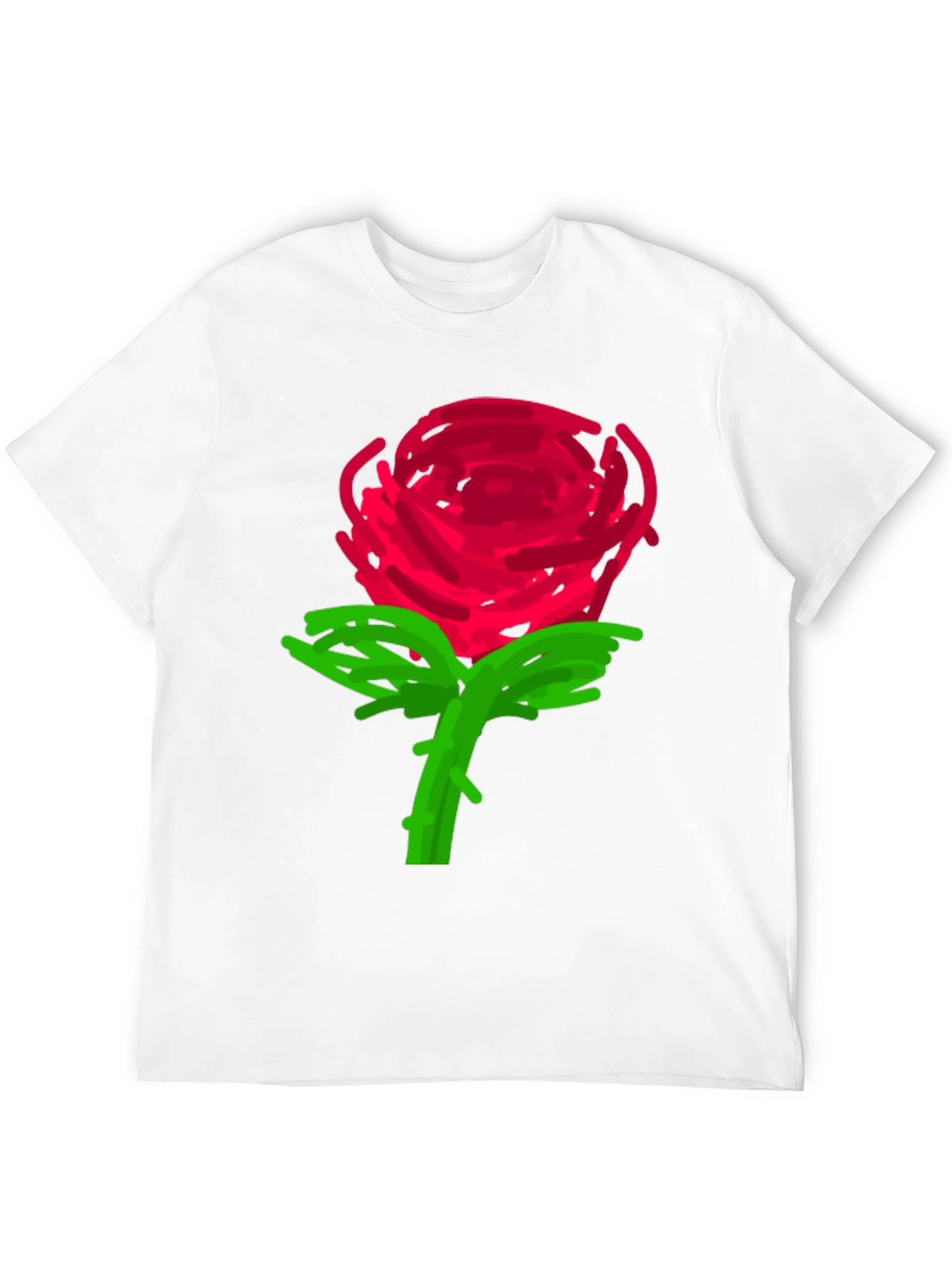 Rose Graphic Black T-Shirt - 12