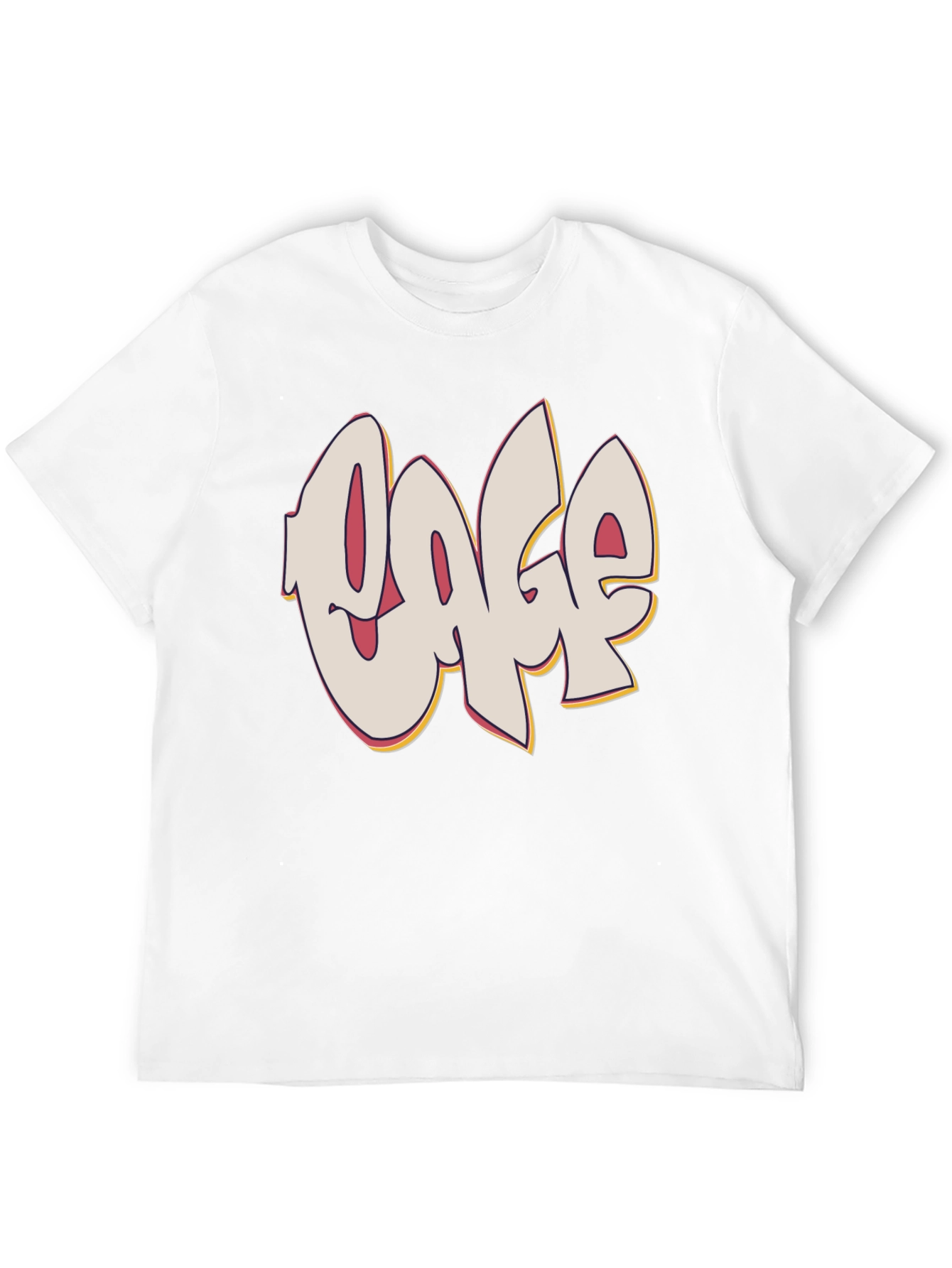 Black Graffiti Style Text Graphic Black T-Shirt view 12