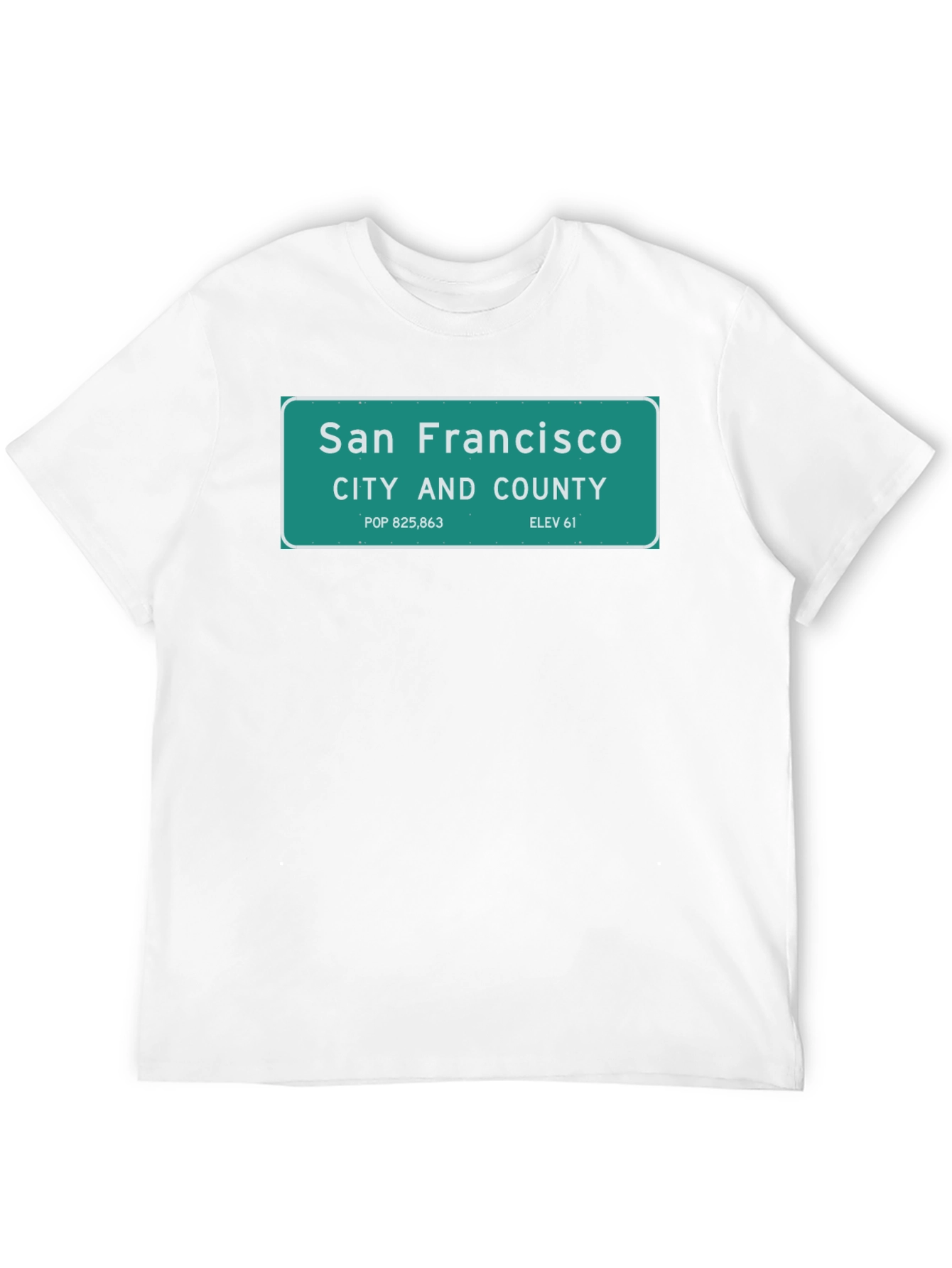 Black San Francisco City Sign T-Shirt - Black view 12