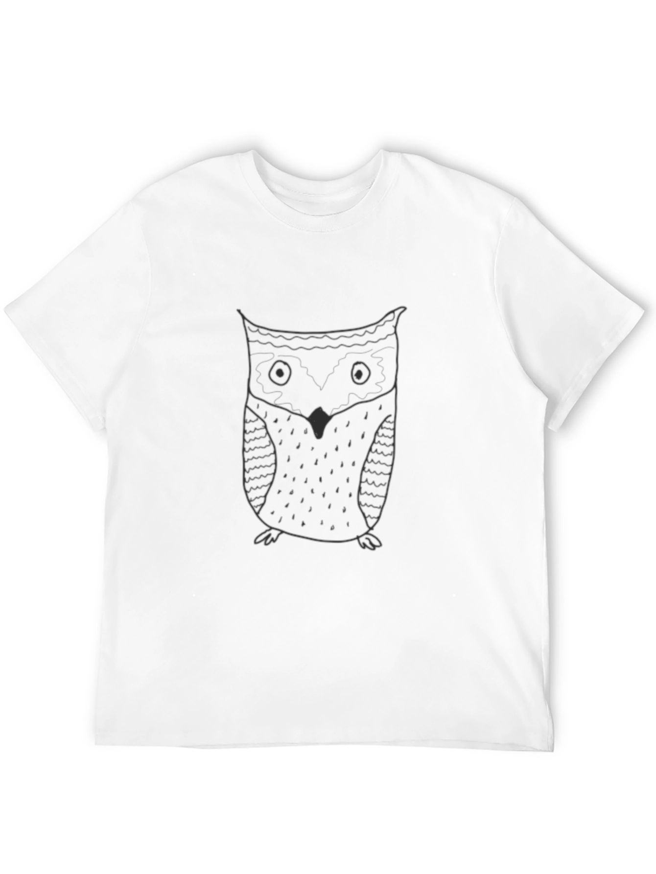 Black Owl Graphic Print T-Shirt - Casual Comfort view 12