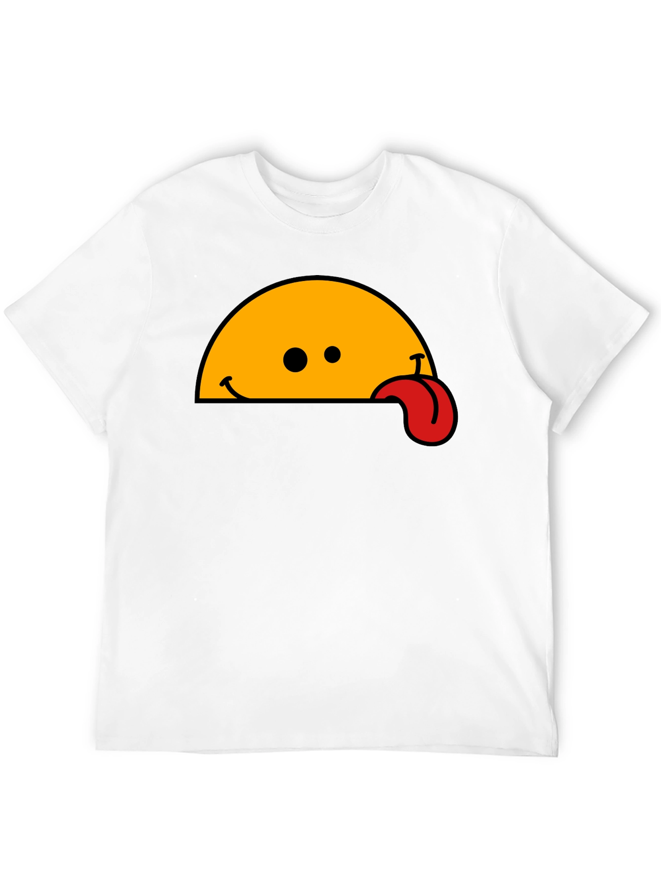 Black Wacky Tongue T-Shirt - Black Cotton Blend view 12