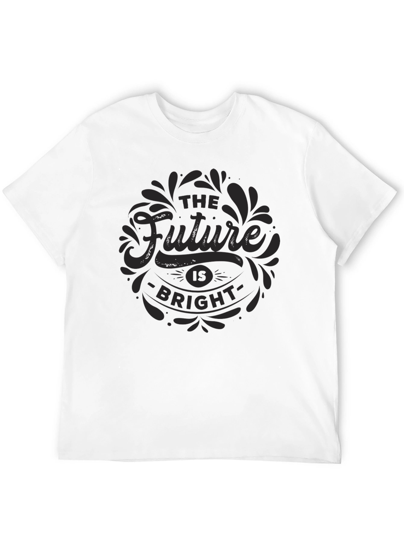 Black The Future is Bright Graphic Tee - Black view 12