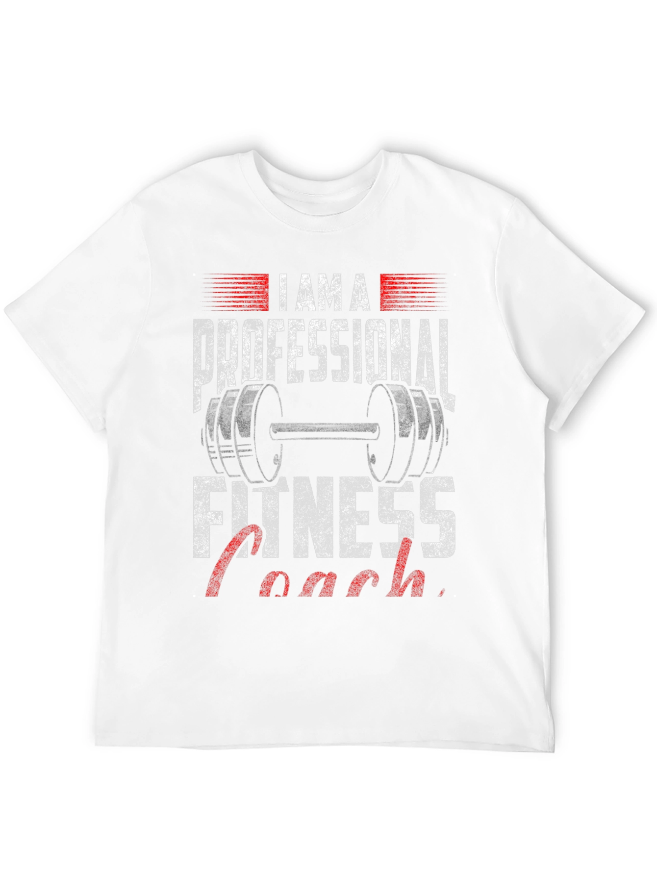 Black Fitness Coach Graphic Tee - Professional Design view 12