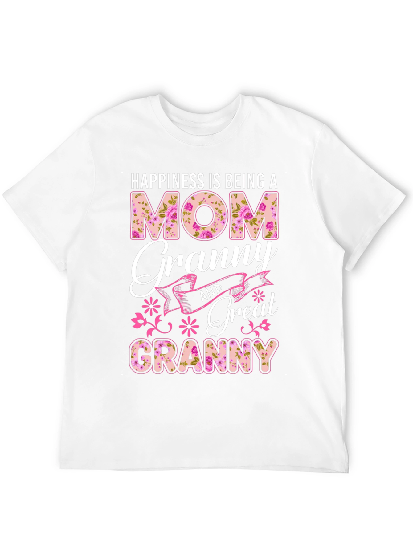Black Happiness is Being a Mom Granny Great Granny T-Shirt view 12