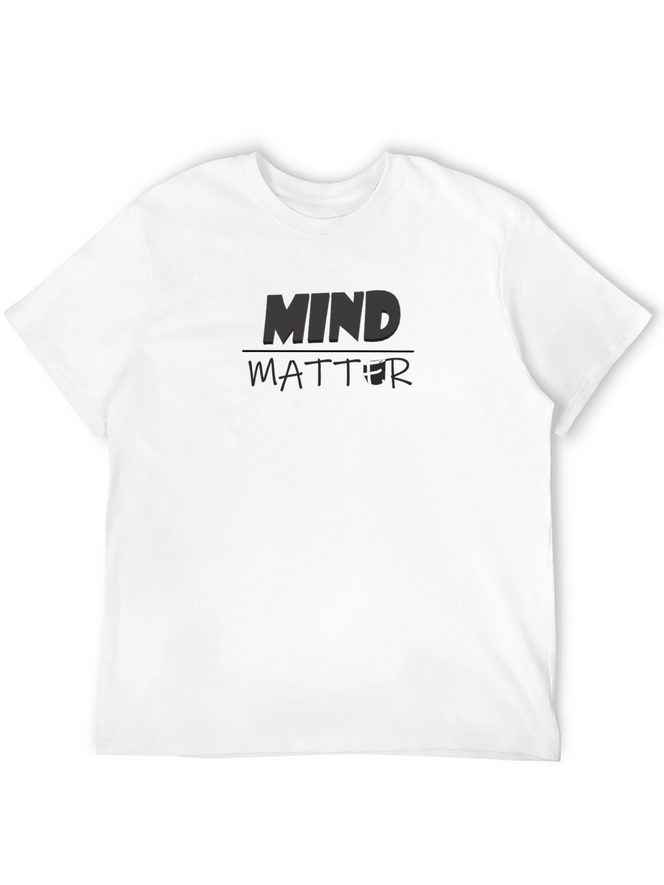 Black Mind Over Matter Graphic Black T-Shirt view 12