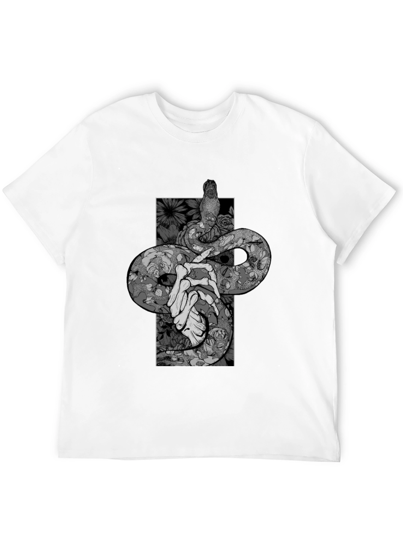 Black Snake & Bones Graphic Black T-Shirt view 12