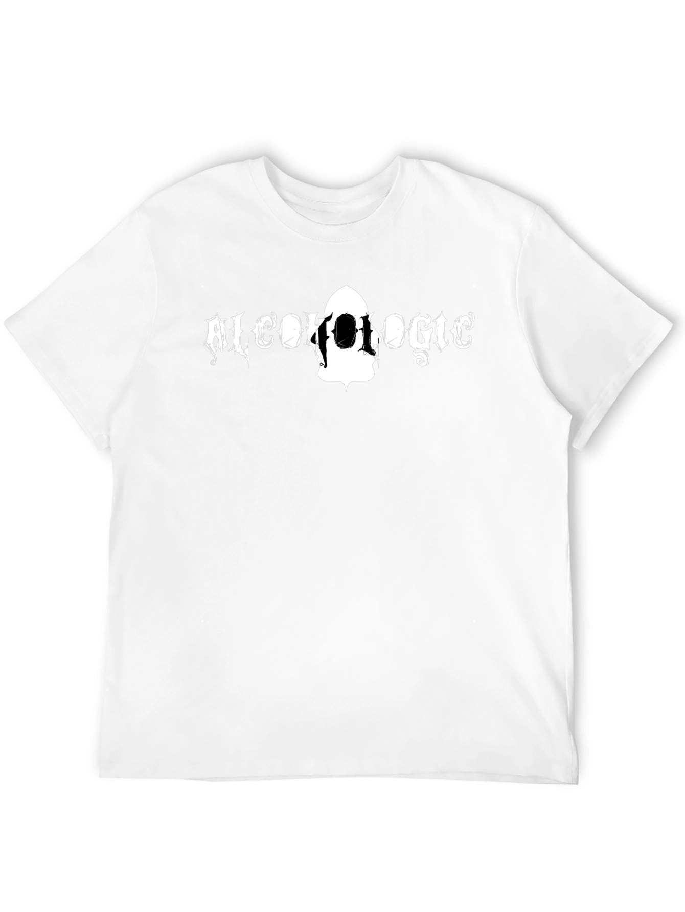 Black Black "Alcoholic" Graphic T-Shirt for Men view 12