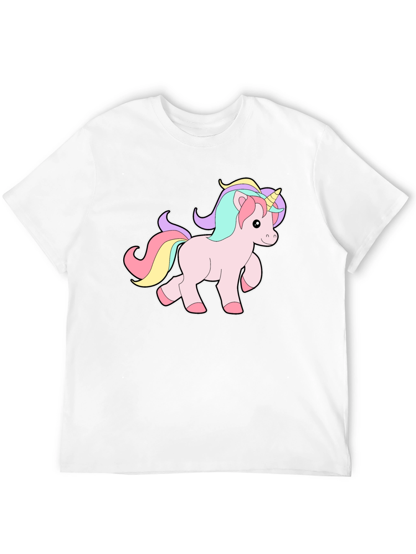 Black Unicorn Graphic Tee - Men's Black T-Shirt view 12