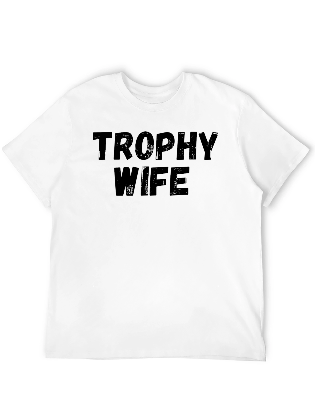 Black Trophy Wife Graphic Tee - Black Novelty T-Shirt view 12