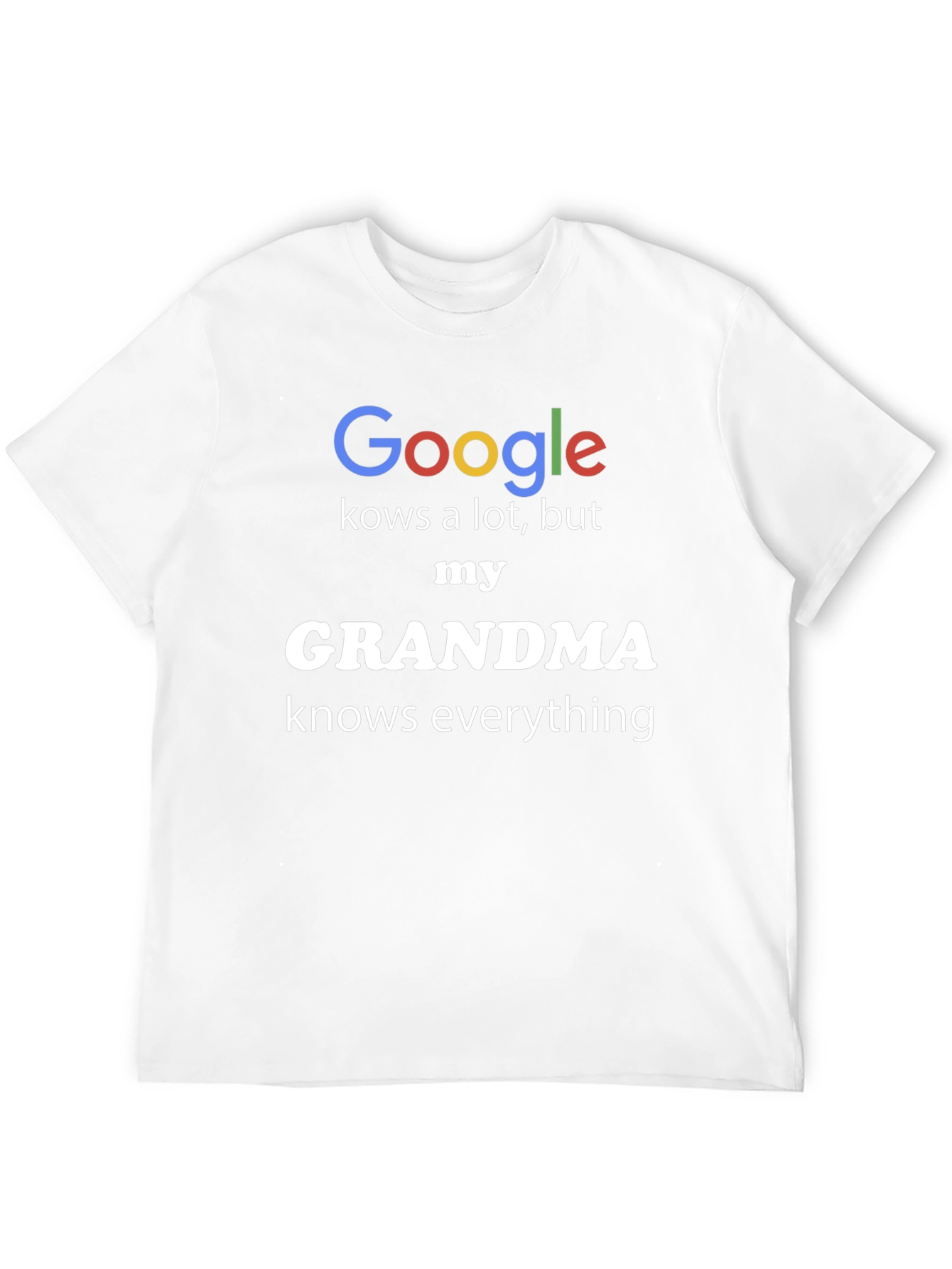 Black Google vs Grandma T-Shirt - Knows Everything view 12