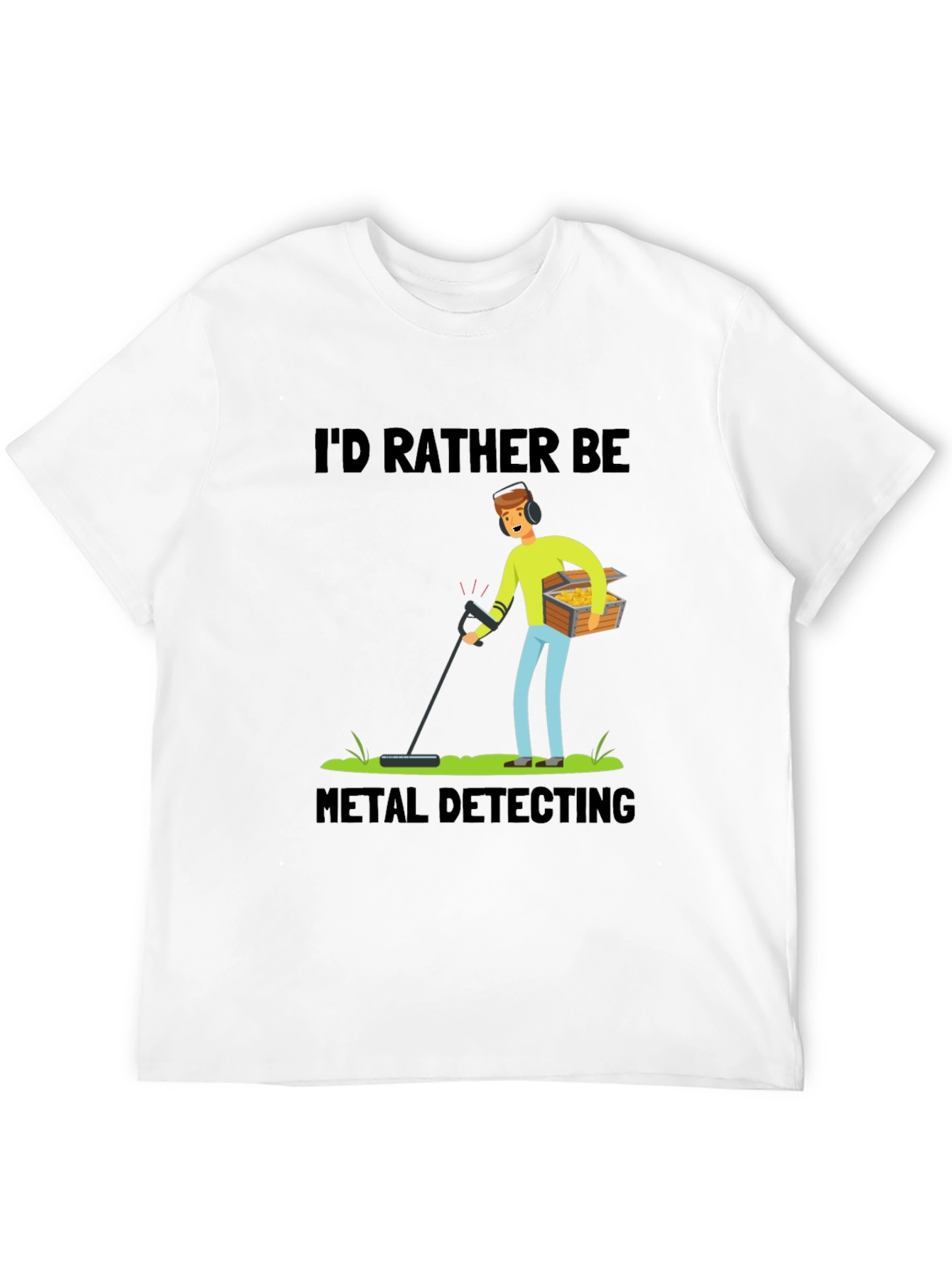 Black Metal Detecting T-Shirt view 12