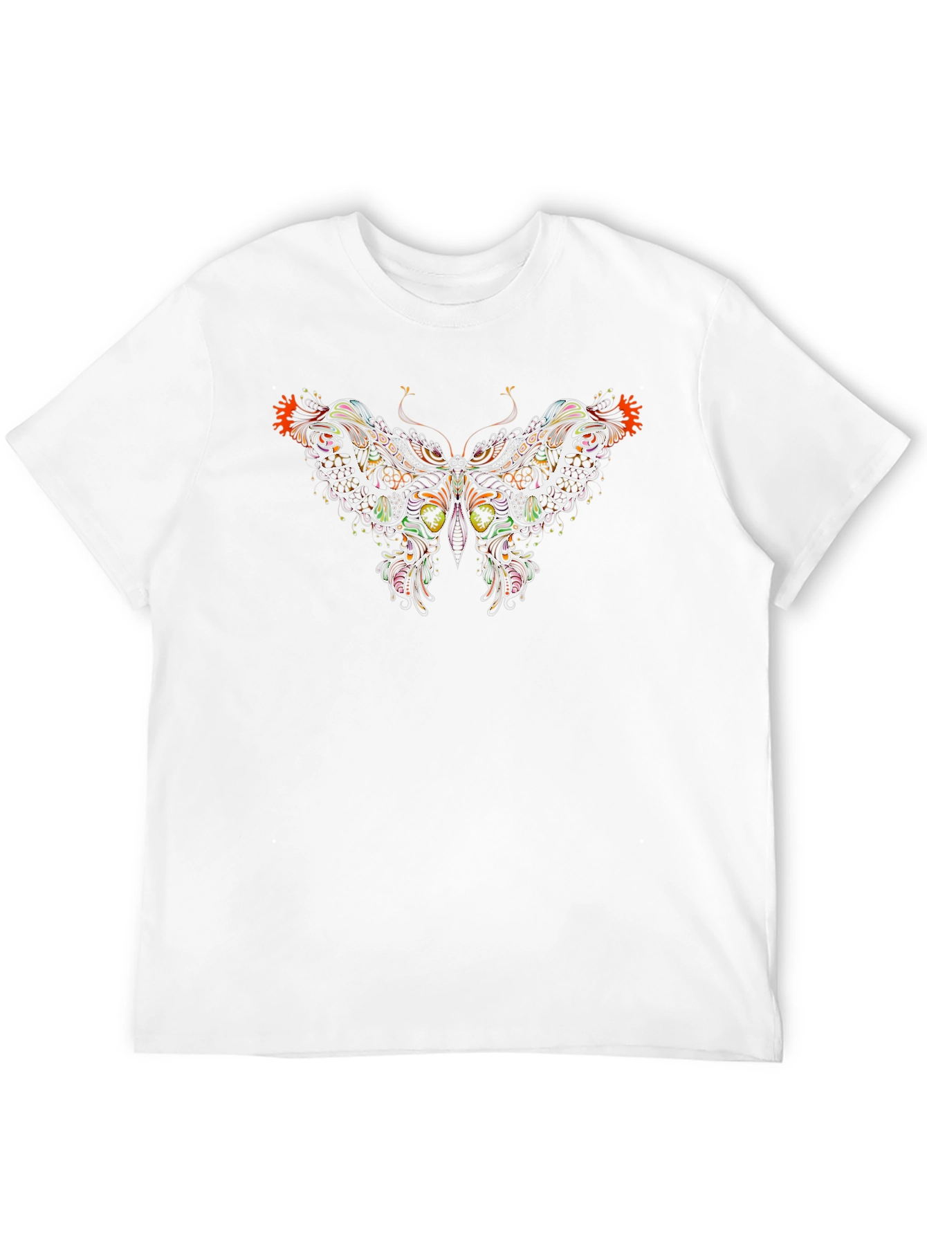 Black Butterfly Graphic Print Black T-Shirt view 12