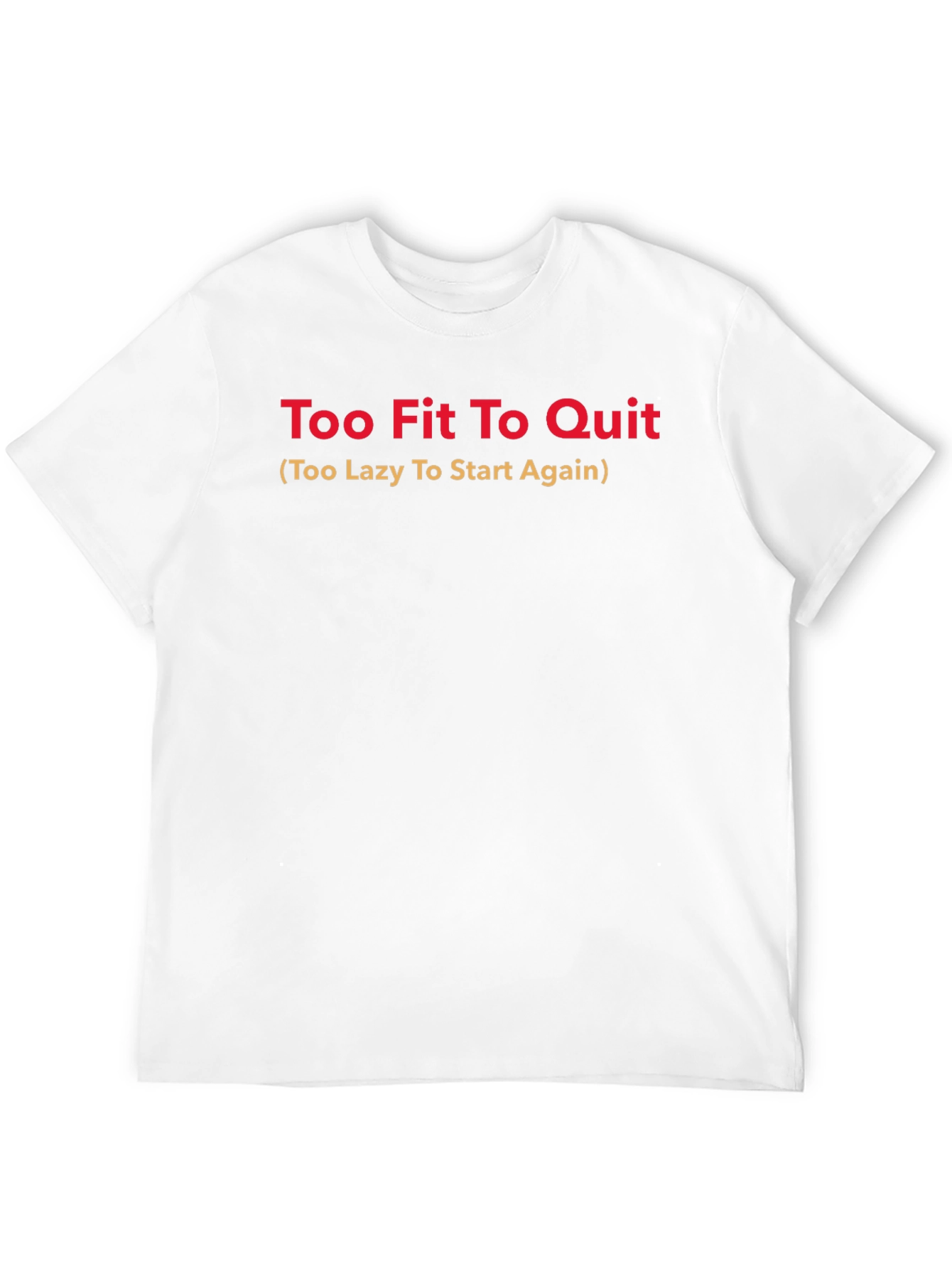 Black Too Fit To Quit Graphic Tee view 12