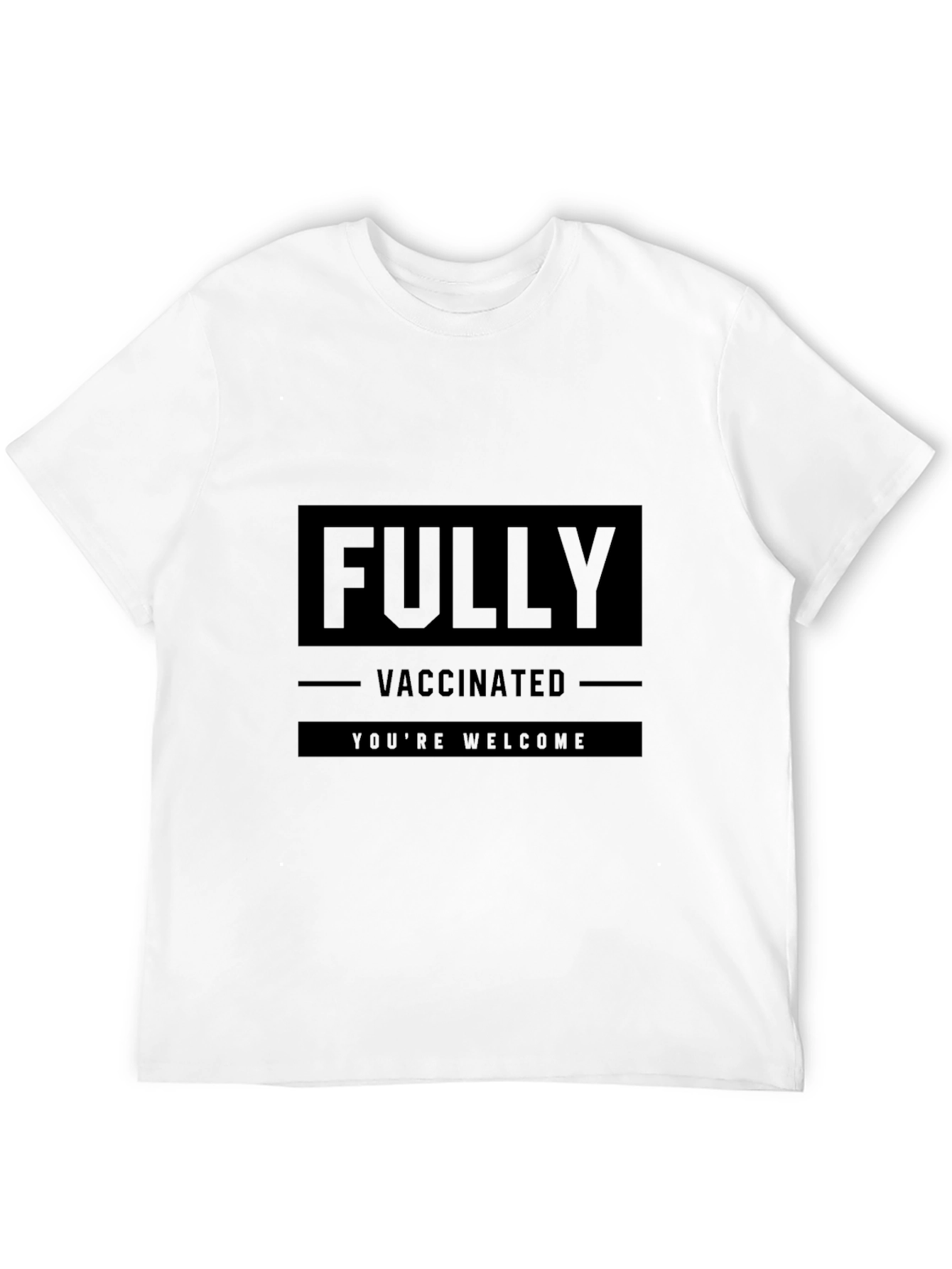 Black Fully Vaccinated Graphic Tee - Black view 12