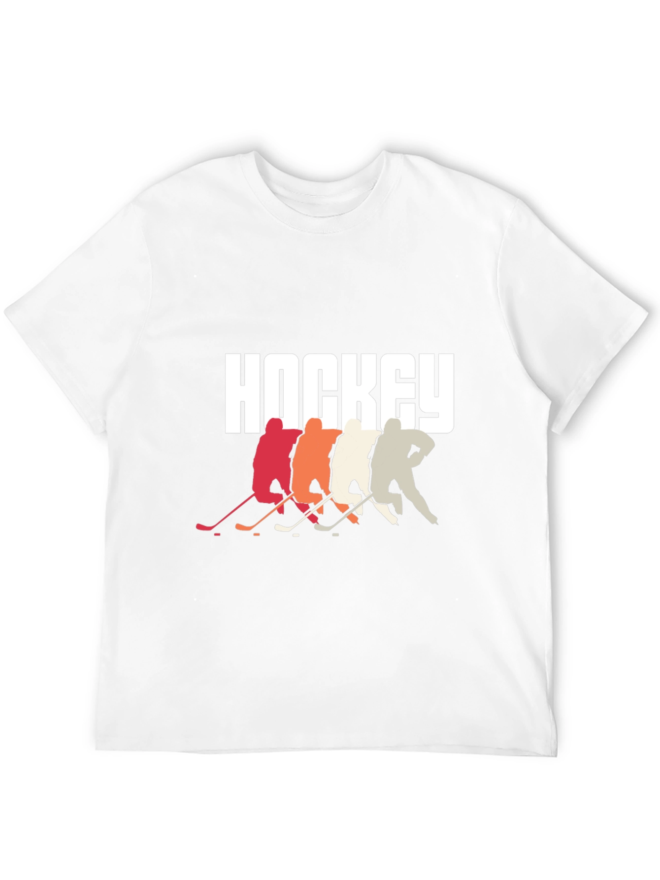 Black Hockey Players Graphic Tee - Retro Style, Cool Design view 12