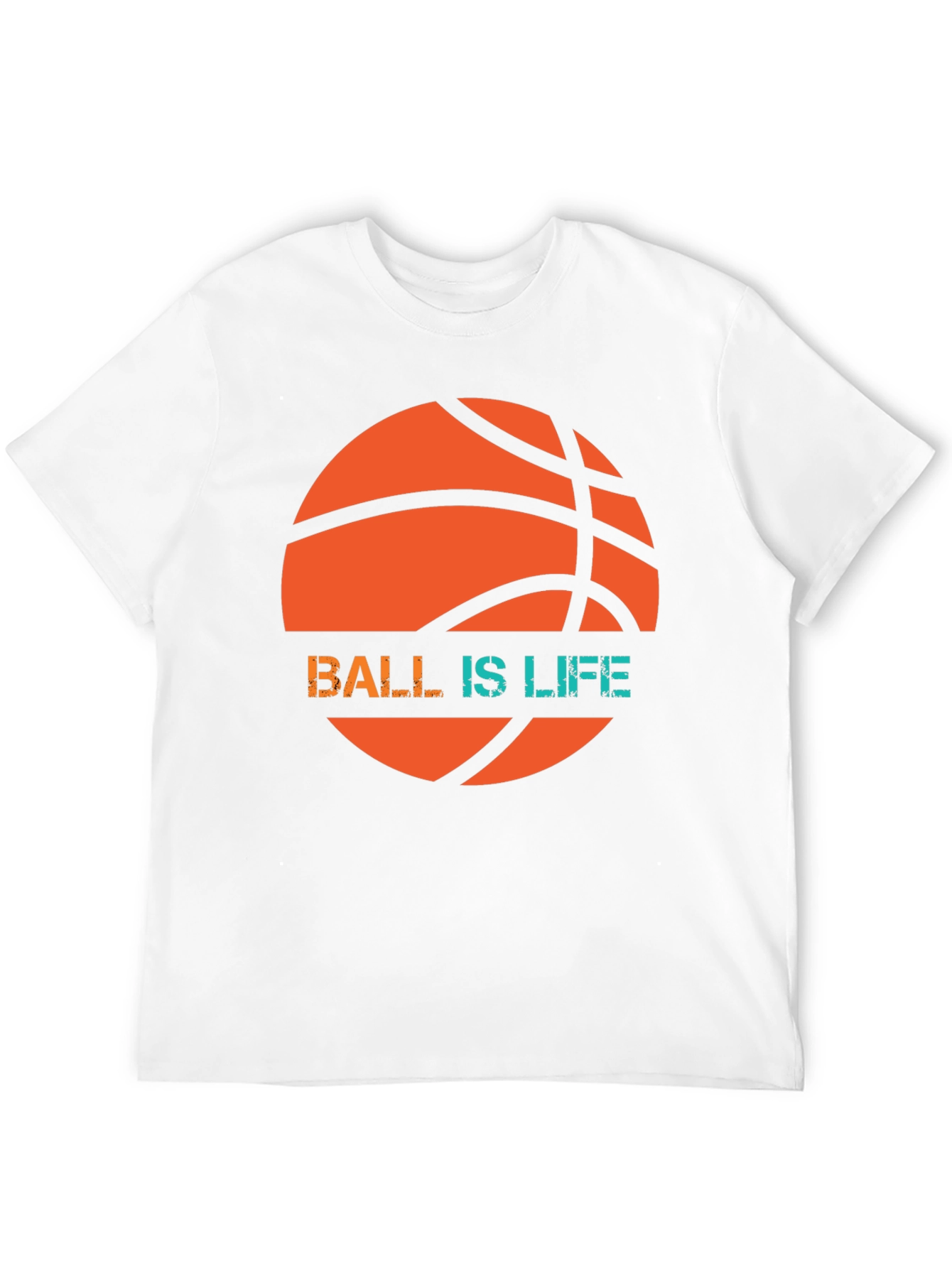 Black Ball is Life Graphic Tee - Basketball T-Shirt view 12
