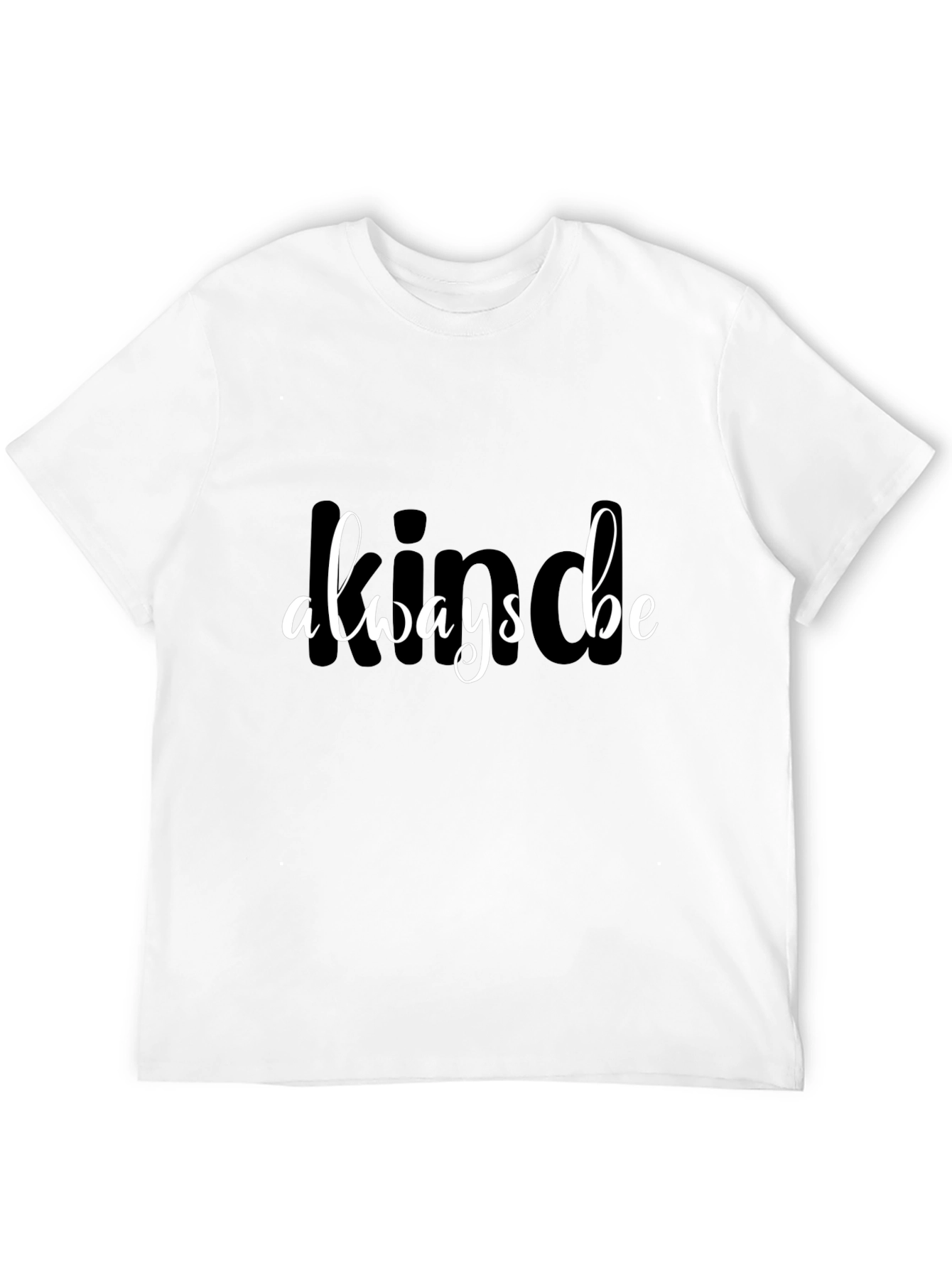 Black Always Be Kind Graphic Tee - Unisex Black T-Shirt view 12