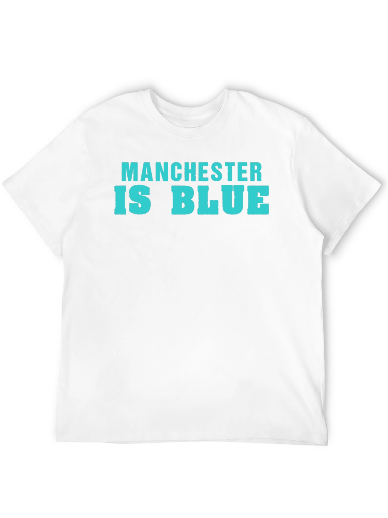 Black Manchester Is Blue T-Shirt view 12