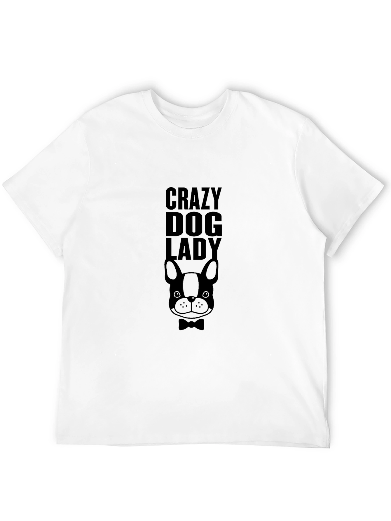 Black Crazy Dog Lady Graphic Tee view 12