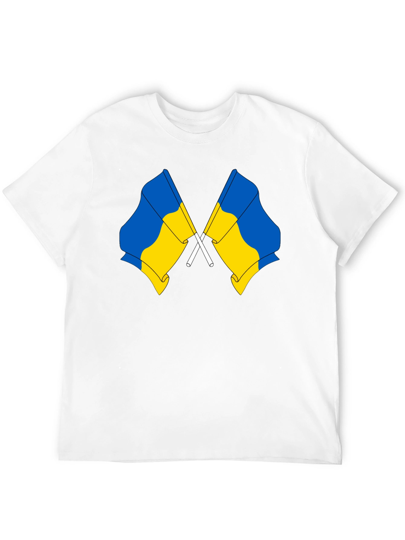 Black Ukraine Flags T-Shirt view 12