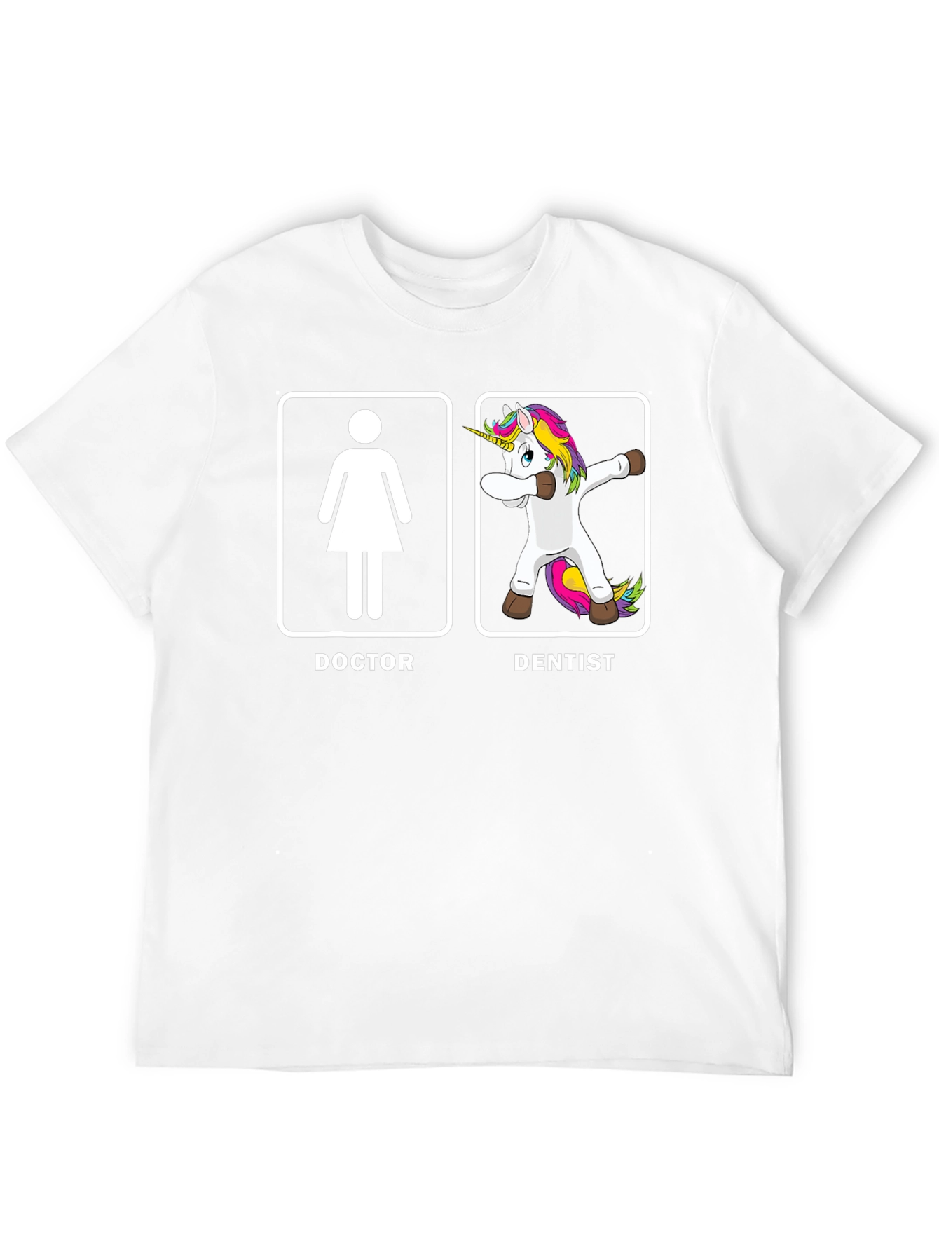 Black Funny Doctor Dentist T-Shirt - Unicorn Dab Humor Tee view 12
