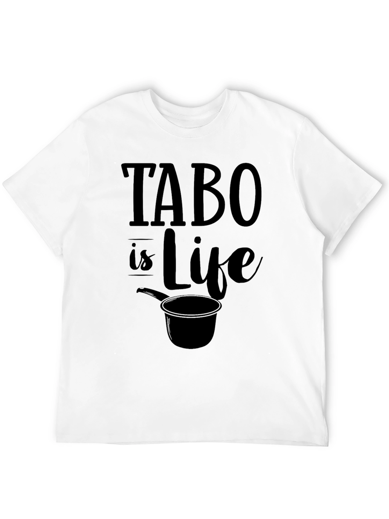 Black Tabo Is Life Graphic Tee - Novelty Statement T-Shirt view 12