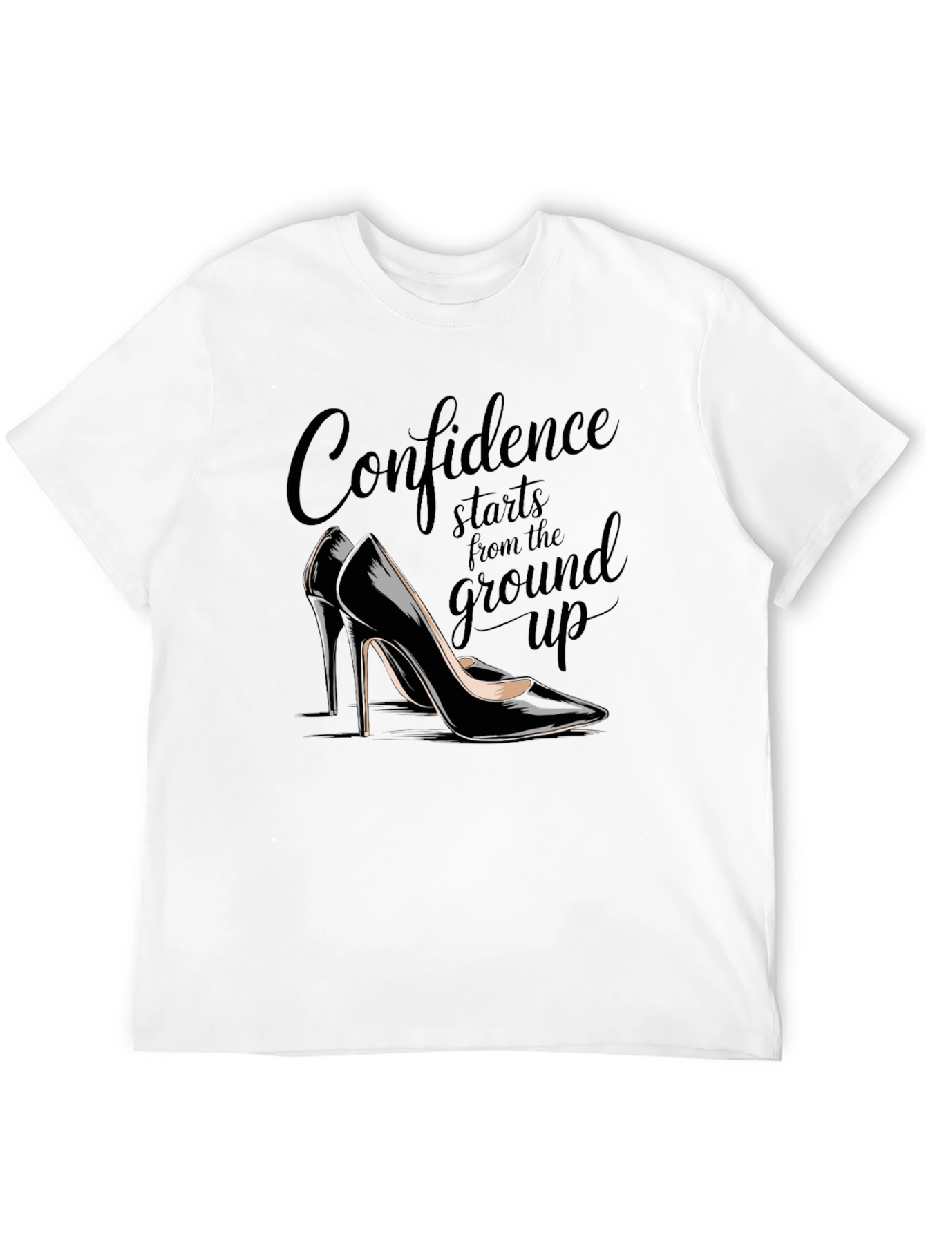 Black Confidence Starts From The Ground Up T-Shirt view 12