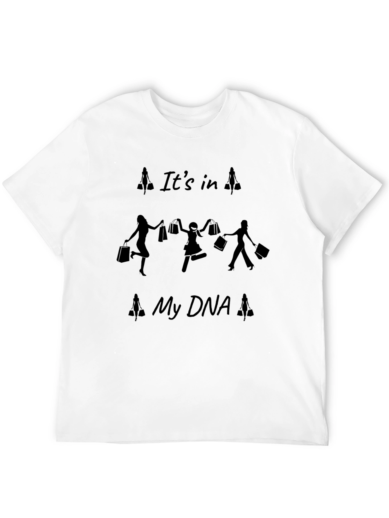 Black It's in My DNA Shopping T-Shirt view 12