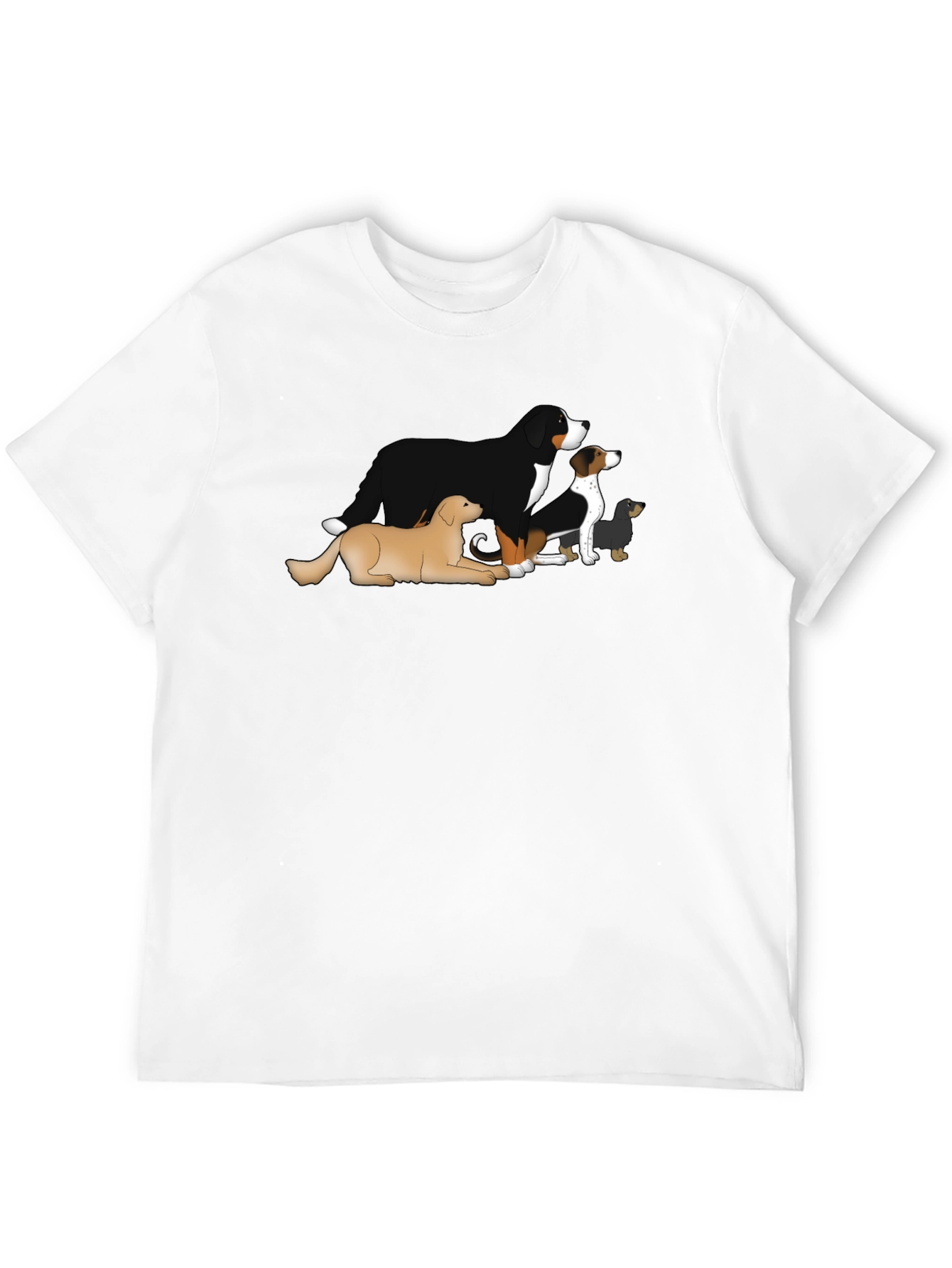 Black Dog Breed T-Shirt - Black Cotton Blend view 12