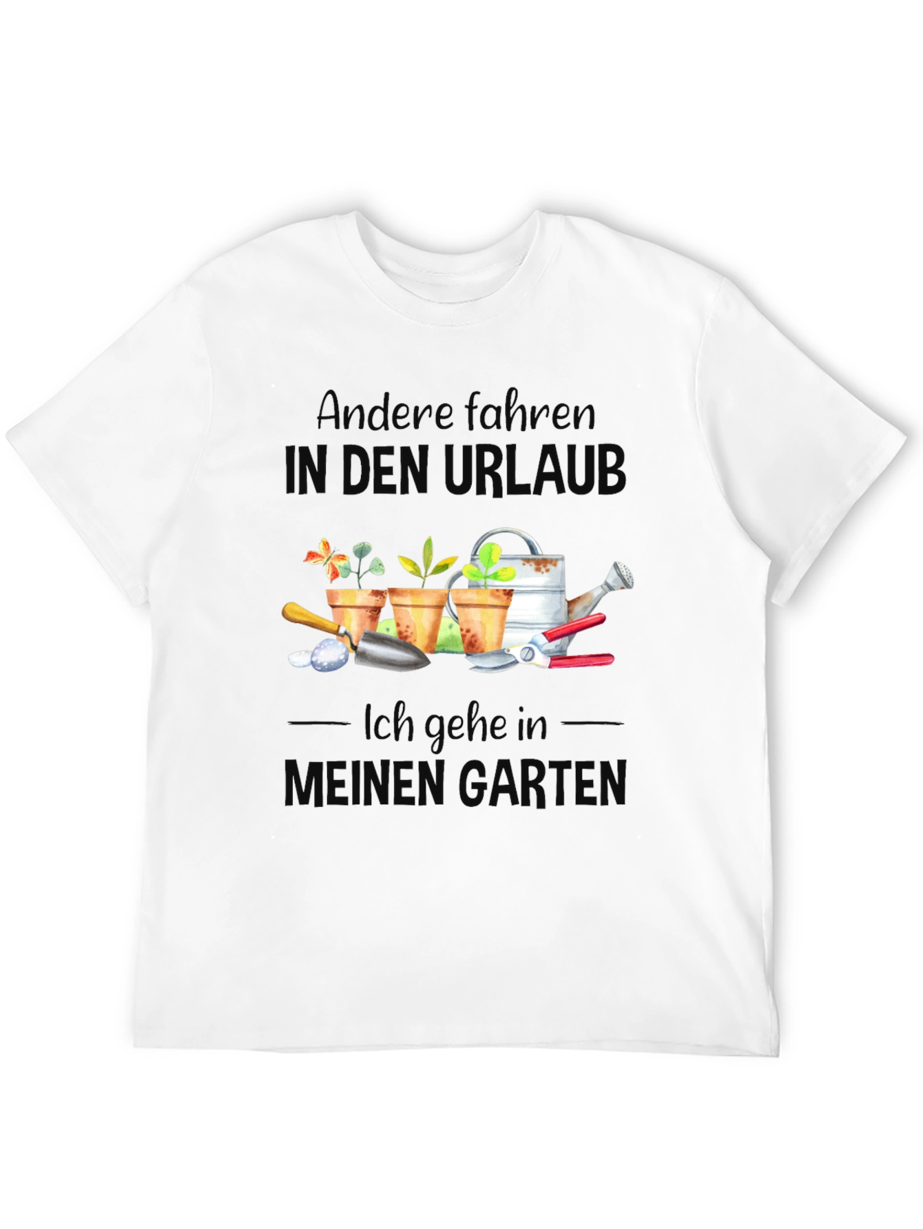 Black Gardening Hobby T-Shirt: My Happy Place view 12