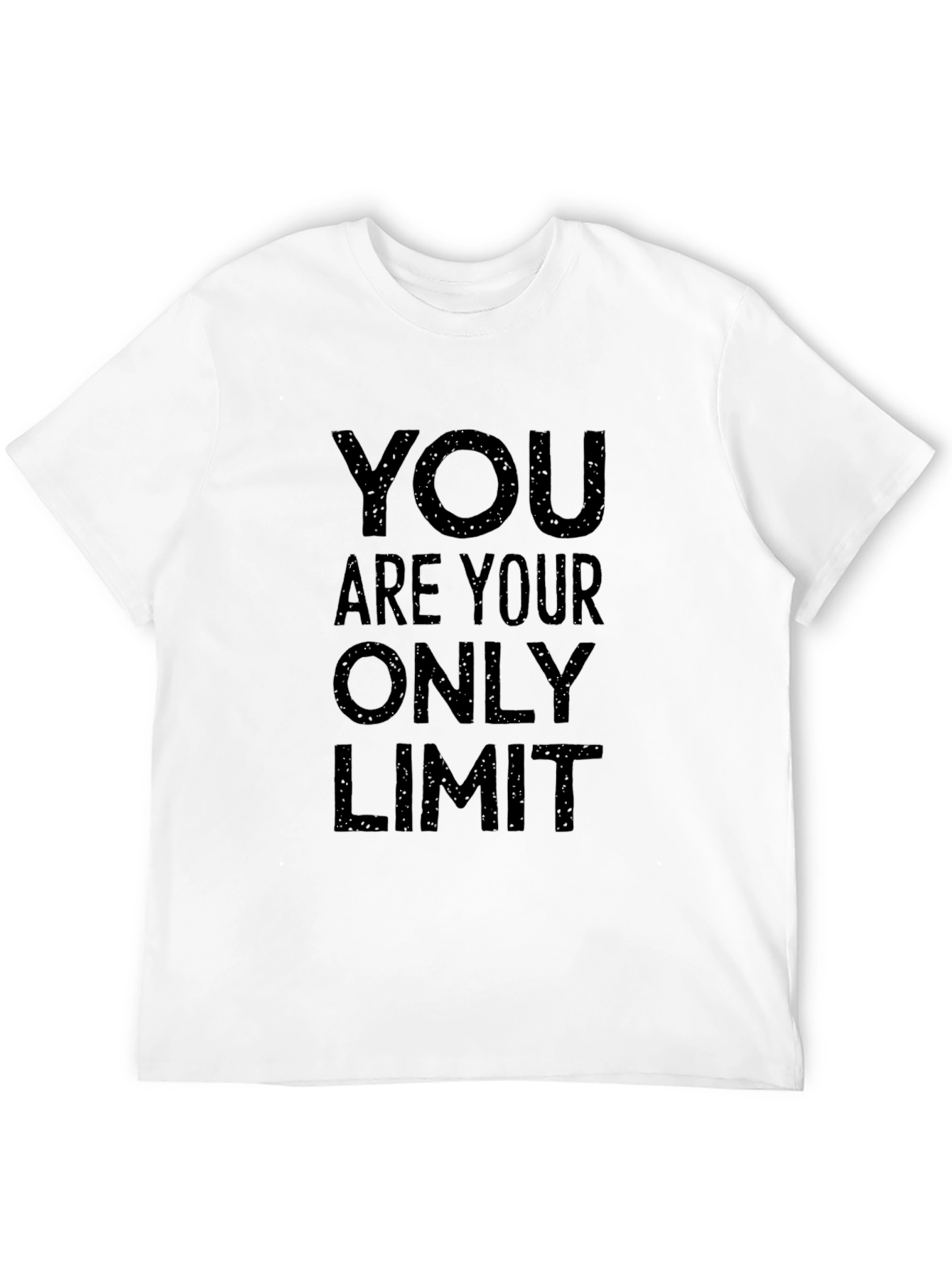 Black Motivational T-Shirt: You Are Your Only Limit view 12