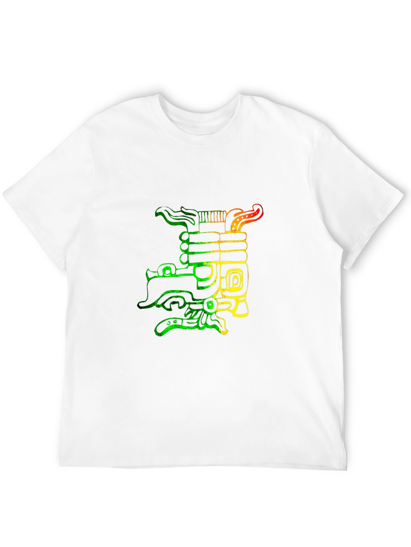 Black Rasta Aztec Dragon Graphic T-Shirt view 12