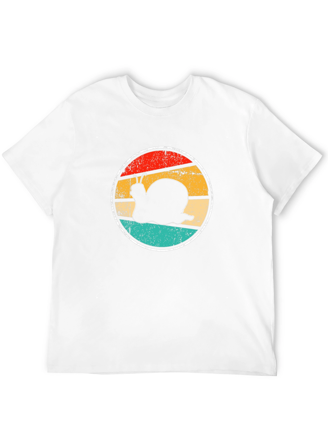 Black Retro Snail Graphic Tee - Vintage Style T-Shirt view 12