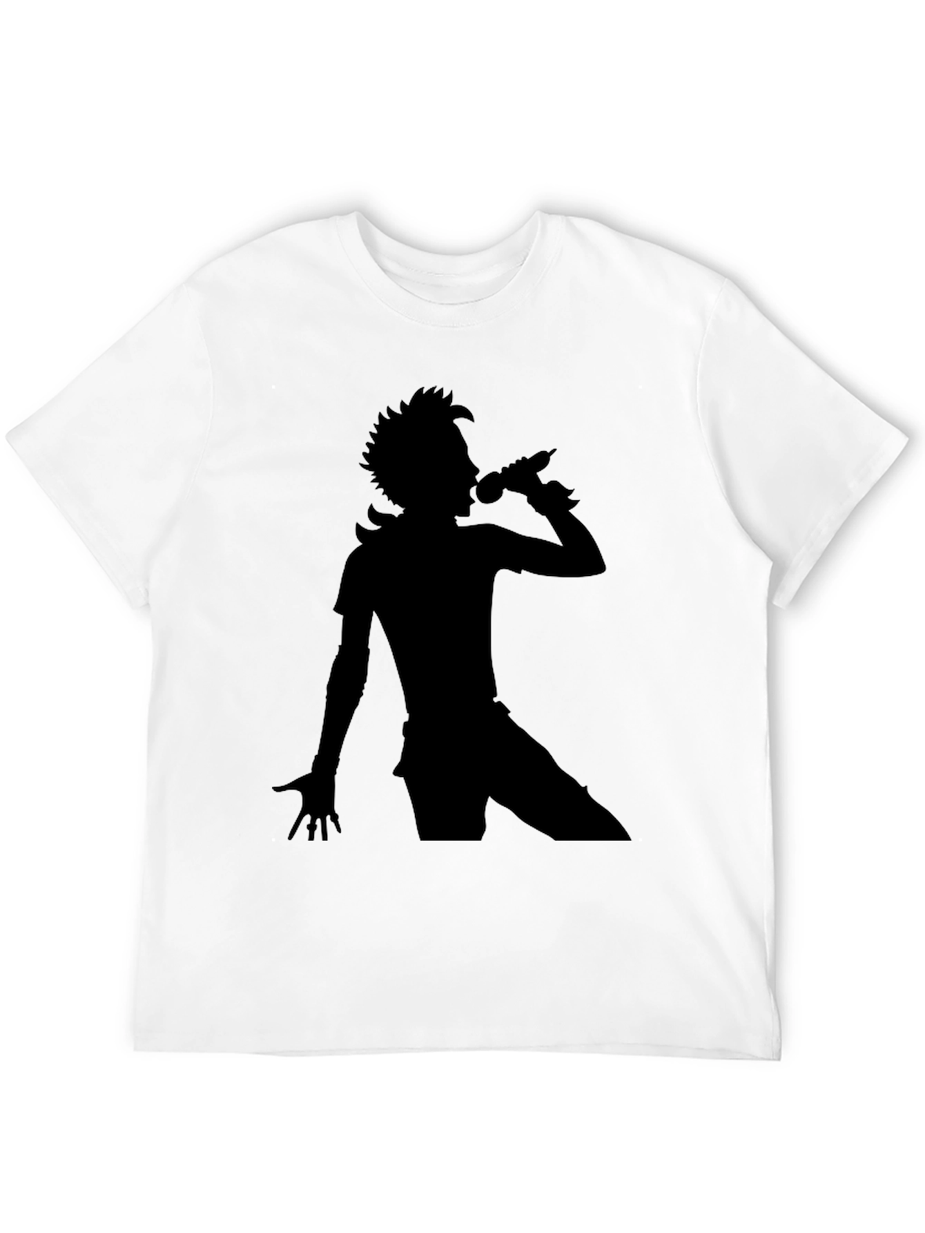Black Silhouette Singer Black T-Shirt view 12