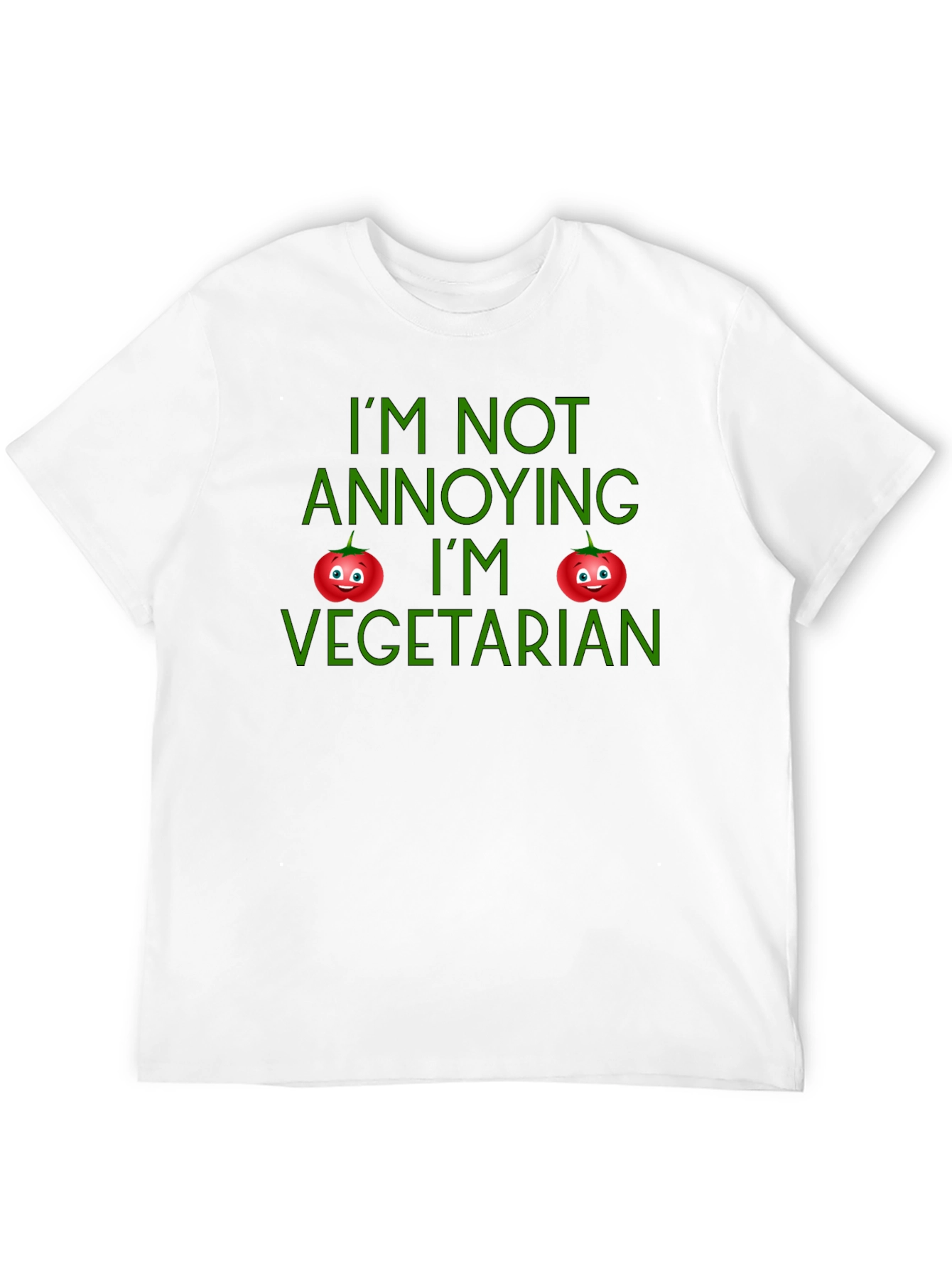Black I'm Not Annoying I'm Vegetarian T-Shirt view 12